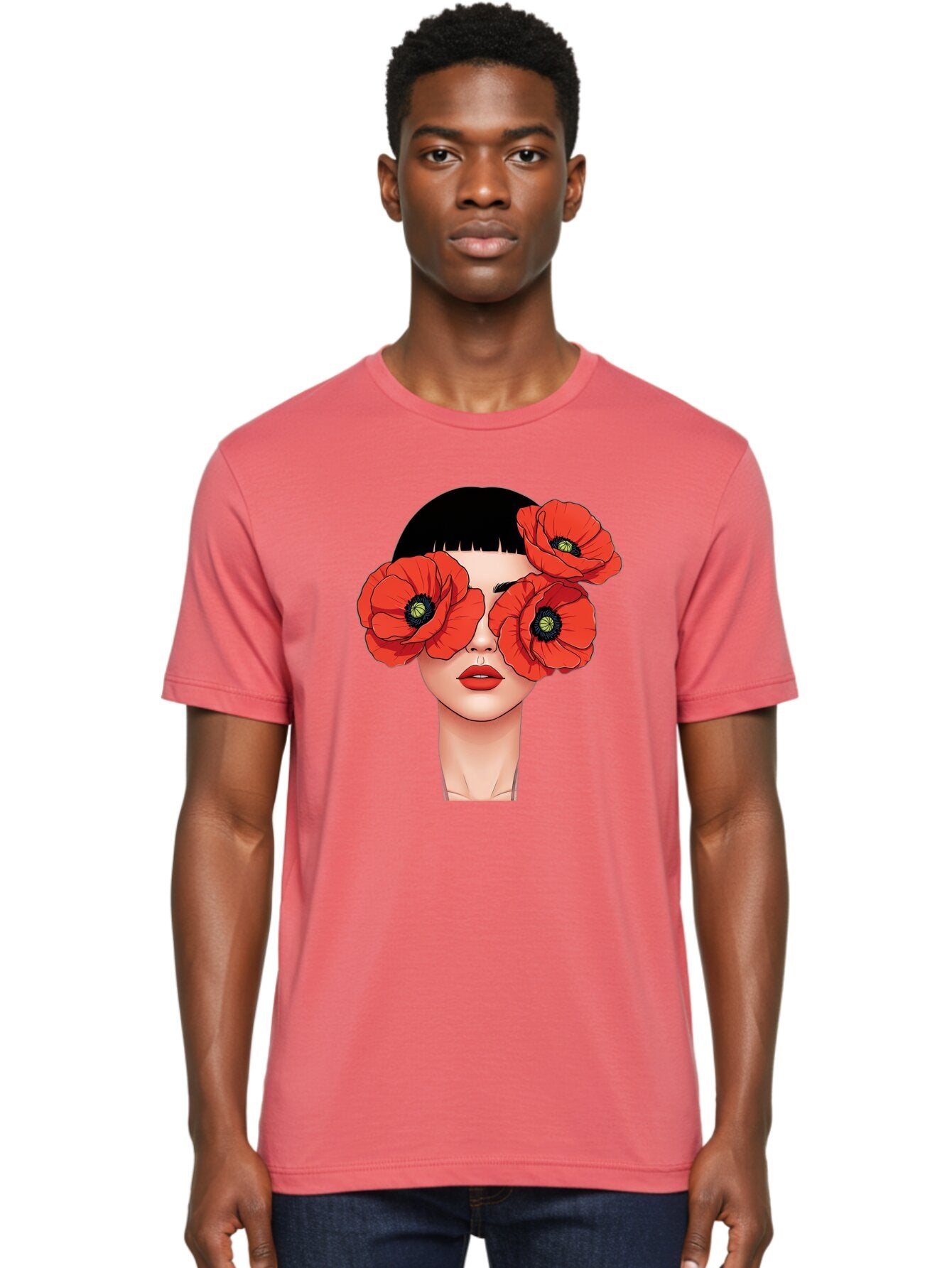Woman-With-Poppies Men'S Graphic Tee, 100% Cotton, Comfortable Casual Summer Wear, Machine Washable, Vintage Camera, Old Camera, Antique Camera, Black Camera, Classic Photography, Photography Equipment, Nostalgic Device, Film Camera, Baq234 21