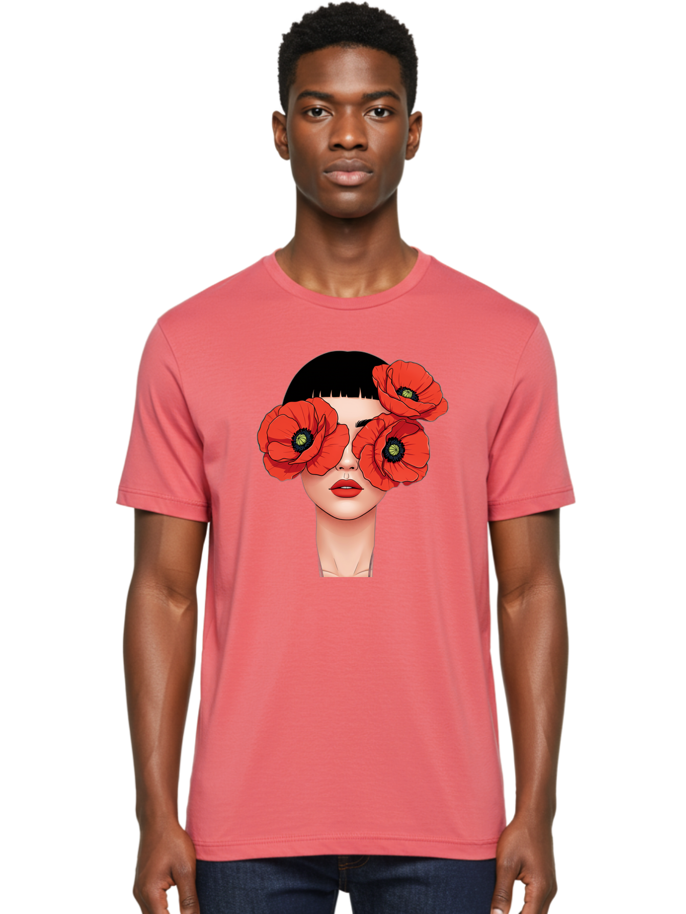 Woman-With-Poppies Men'S Graphic Tee, 100% Cotton, Comfortable Casual Summer Wear, Machine Washable, Vintage Camera, Old Camera, Antique Camera, Black Camera, Classic Photography, Photography Equipment, Nostalgic Device, Film Camera, Baq234 16