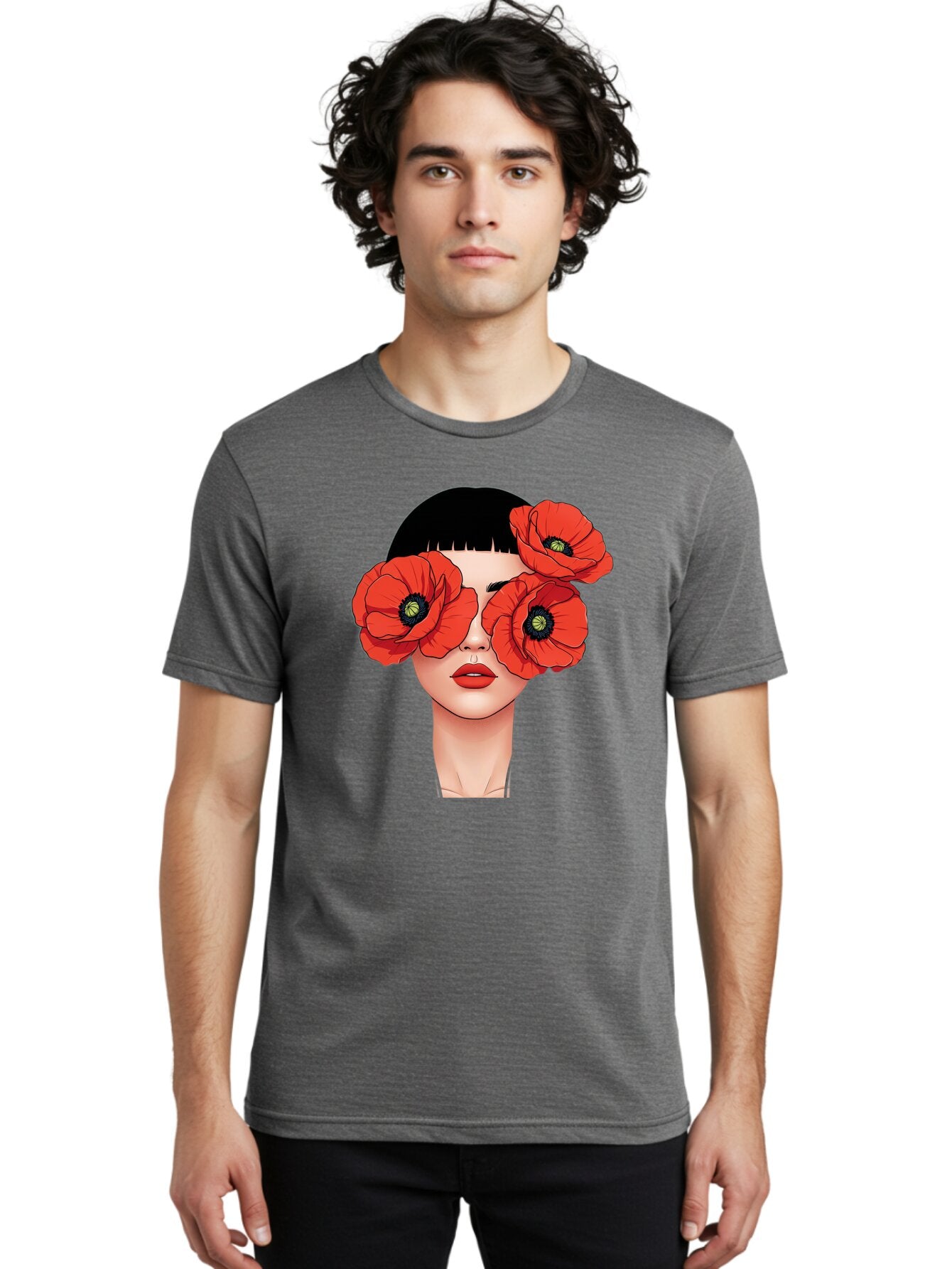 Woman-With-Poppies Men'S Graphic Tee, 100% Cotton, Comfortable Casual Summer Wear, Machine Washable, Vintage Camera, Old Camera, Antique Camera, Black Camera, Classic Photography, Photography Equipment, Nostalgic Device, Film Camera, Baq234 30