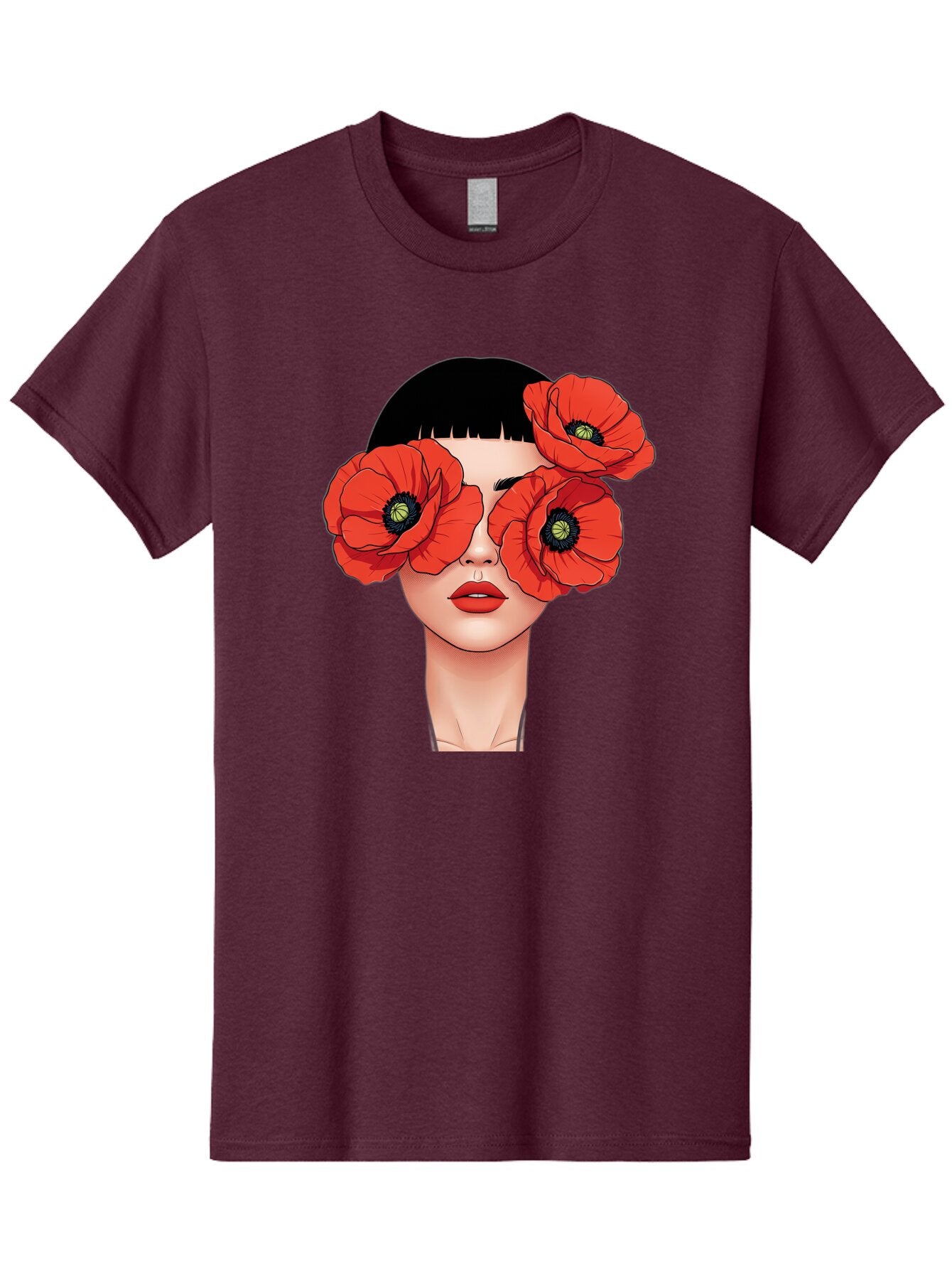 Woman-With-Poppies Men'S Graphic Tee, 100% Cotton, Comfortable Casual Summer Wear, Machine Washable, Vintage Camera, Old Camera, Antique Camera, Black Camera, Classic Photography, Photography Equipment, Nostalgic Device, Film Camera, Baq234 9