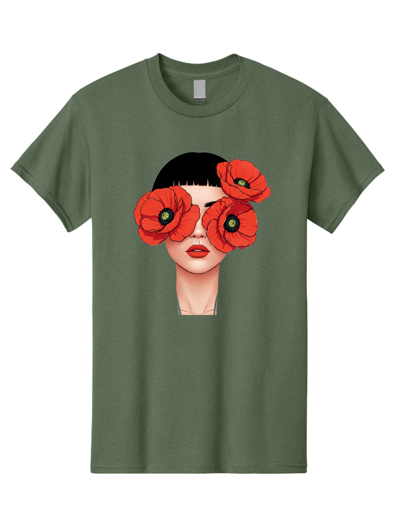Woman-With-Poppies Men'S Graphic Tee, 100% Cotton, Comfortable Casual Summer Wear, Machine Washable, Vintage Camera, Old Camera, Antique Camera, Black Camera, Classic Photography, Photography Equipment, Nostalgic Device, Film Camera, Baq234 3