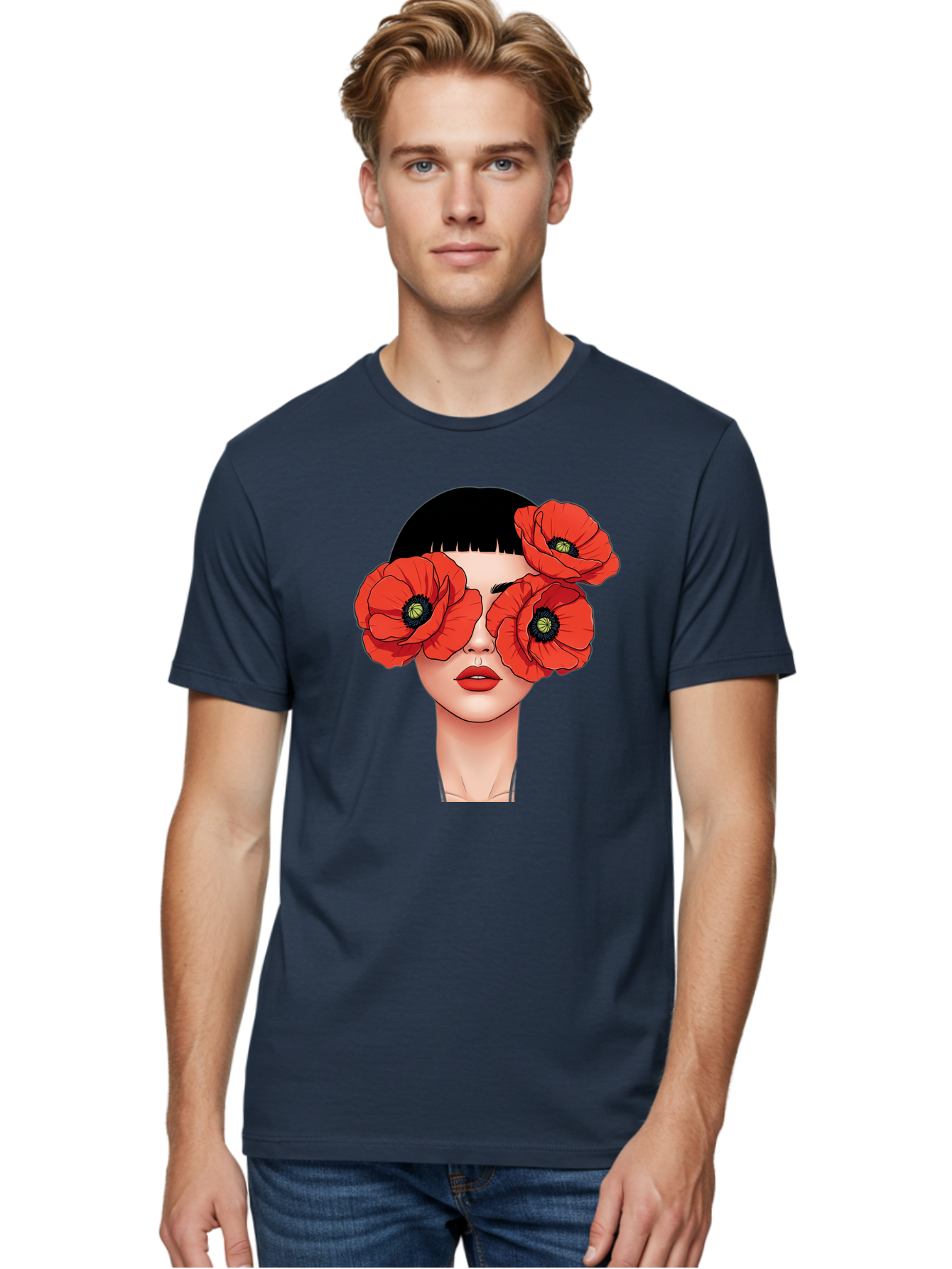 Woman-With-Poppies Men'S Graphic Tee, 100% Cotton, Comfortable Casual Summer Wear, Machine Washable, Vintage Camera, Old Camera, Antique Camera, Black Camera, Classic Photography, Photography Equipment, Nostalgic Device, Film Camera, Baq234 17