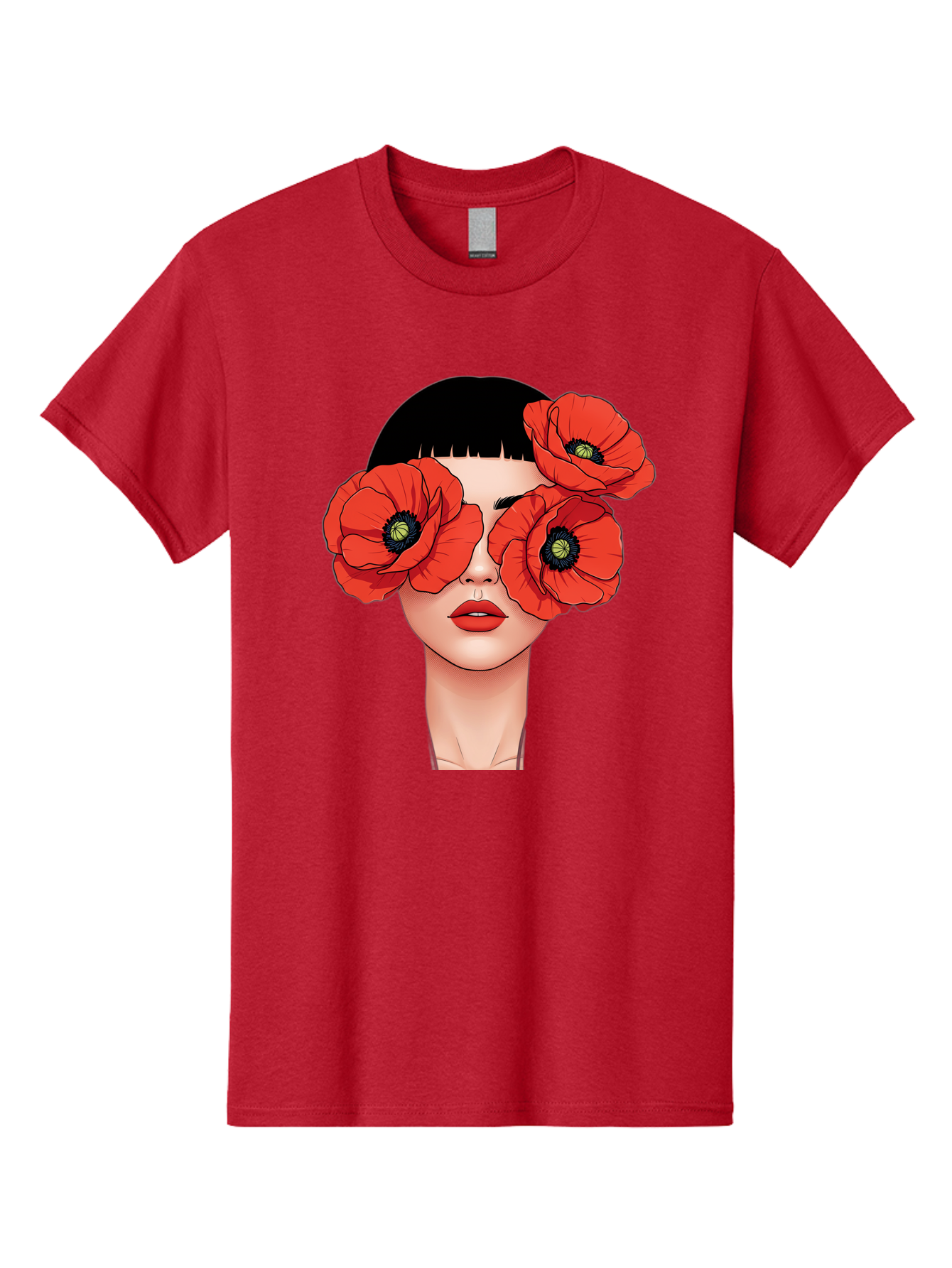 Woman-With-Poppies Men'S Graphic Tee, 100% Cotton, Comfortable Casual Summer Wear, Machine Washable, Vintage Camera, Old Camera, Antique Camera, Black Camera, Classic Photography, Photography Equipment, Nostalgic Device, Film Camera, Baq234 7