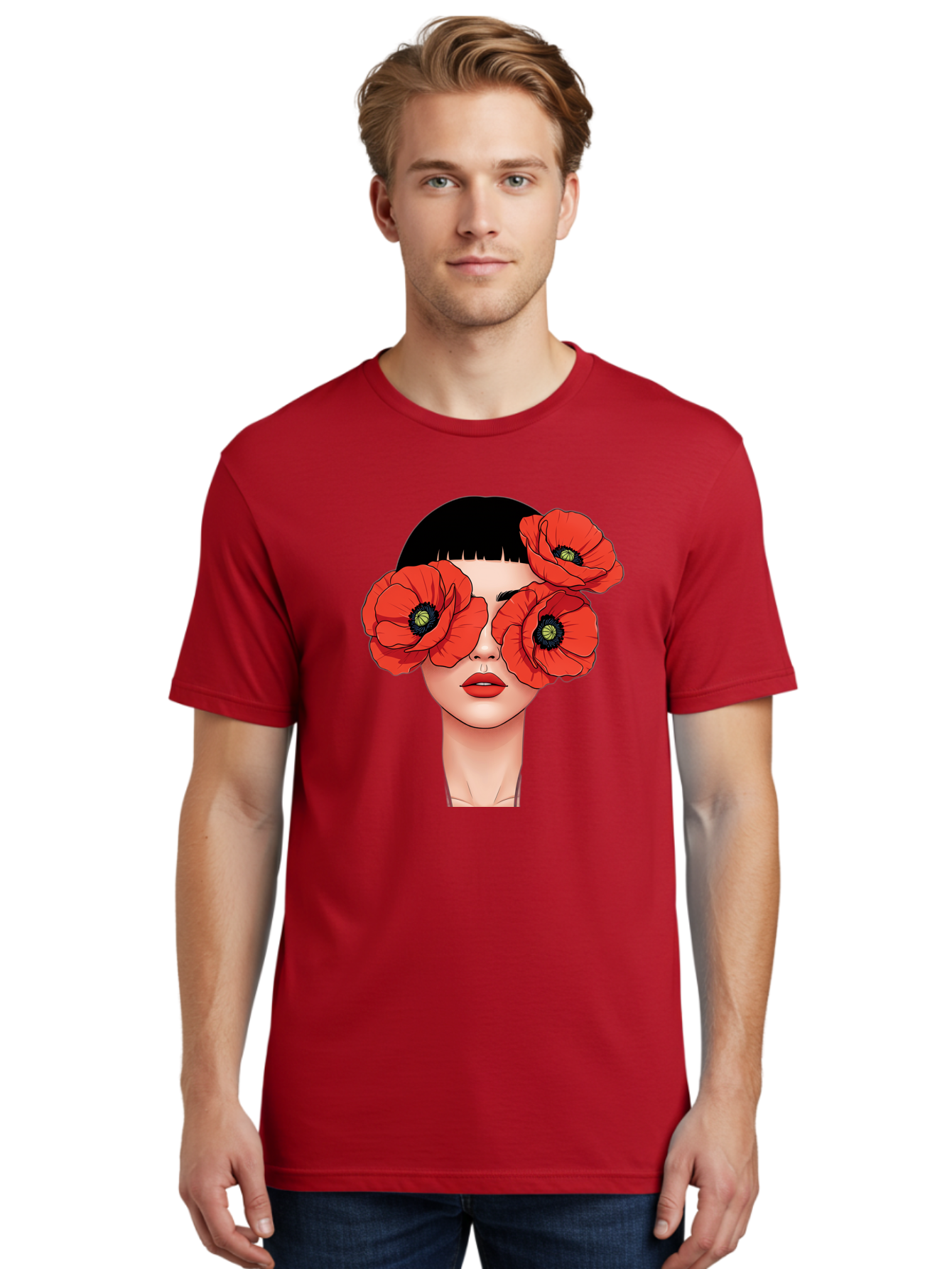 Woman-With-Poppies Men'S Graphic Tee, 100% Cotton, Comfortable Casual Summer Wear, Machine Washable, Vintage Camera, Old Camera, Antique Camera, Black Camera, Classic Photography, Photography Equipment, Nostalgic Device, Film Camera, Baq234 22