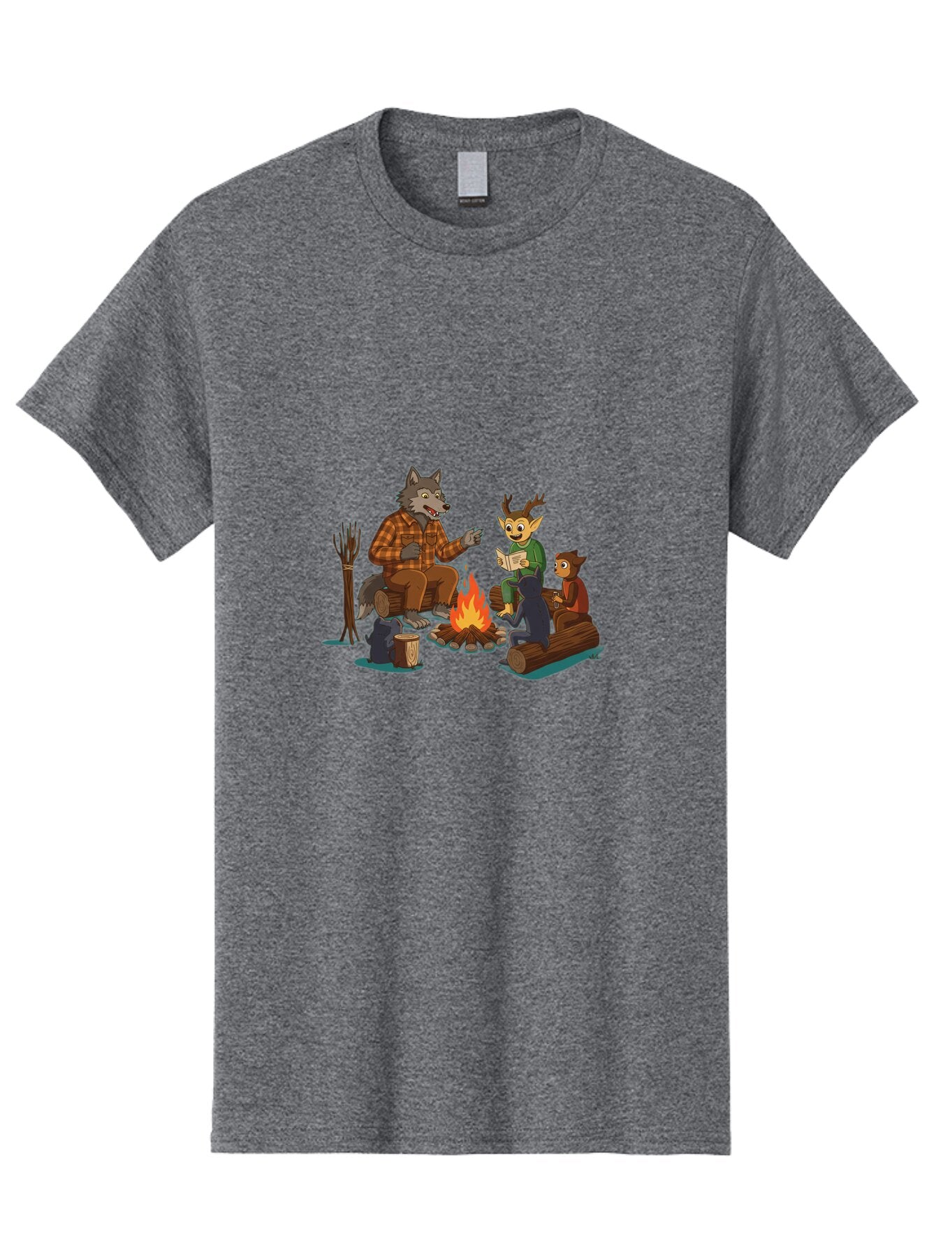 Woodland-Creatures-Camping Men'S Graphic Tee, 100% Cotton, Comfortable Casual Summer Wear, Machine Washable, Vintage Camera, Old Camera, Antique Camera, Black Camera, Classic Photography, Photography Equipment, Nostalgic Device, Film Camera, Baq236 3
