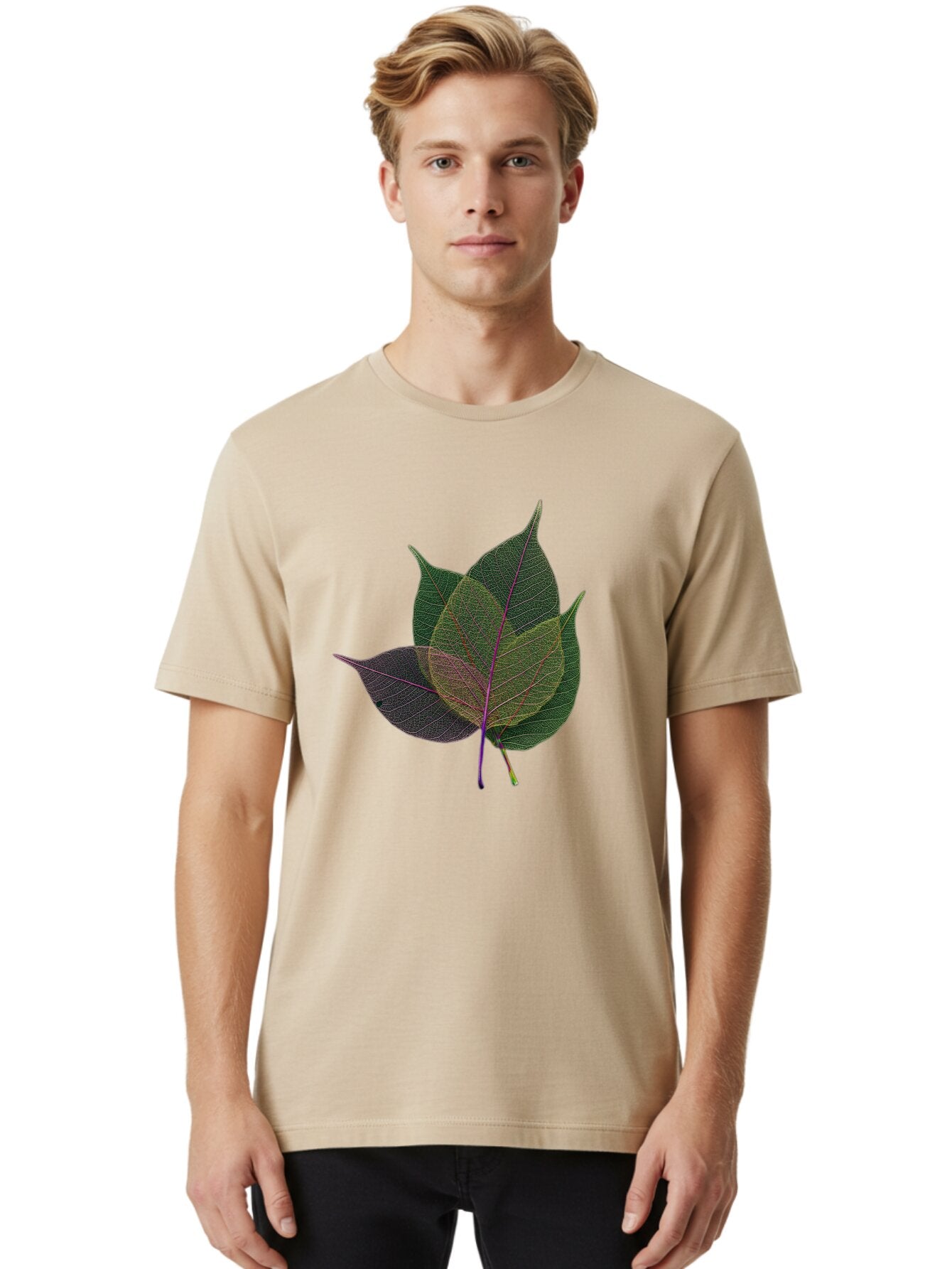 X-Ray-Leaves Men'S Graphic Tee, 100% Cotton, Comfortable Casual Summer Wear, Machine Washable, Vintage Camera, Old Camera, Antique Camera, Black Camera, Classic Photography, Photography Equipment, Nostalgic Device, Film Camera, Camera Art Baq239 28