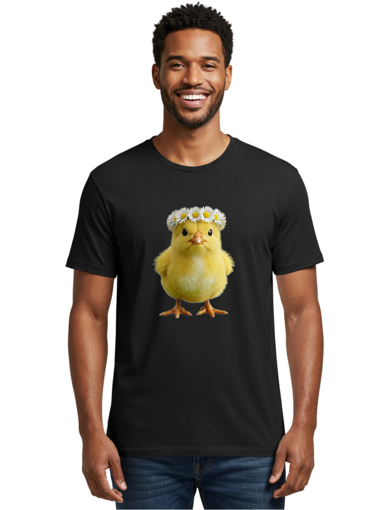 Yellow-Chick-With-Daisies Men'S Graphic Tee, 100% Cotton, Comfortable Casual Summer Wear, Machine Washable, Vintage Camera, Old Camera, Antique Camera, Black Camera, Classic Photography, Photography Equipment, Nostalgic Device, Film Camera, Baq240 26