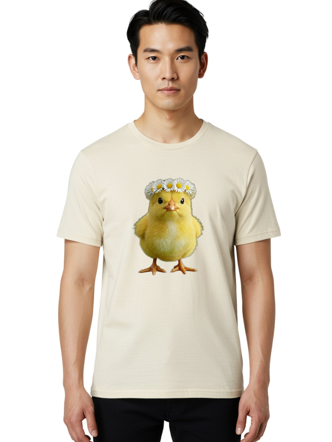 Yellow-Chick-With-Daisies Men'S Graphic Tee, 100% Cotton, Comfortable Casual Summer Wear, Machine Washable, Vintage Camera, Old Camera, Antique Camera, Black Camera, Classic Photography, Photography Equipment, Nostalgic Device, Film Camera, Baq240 16