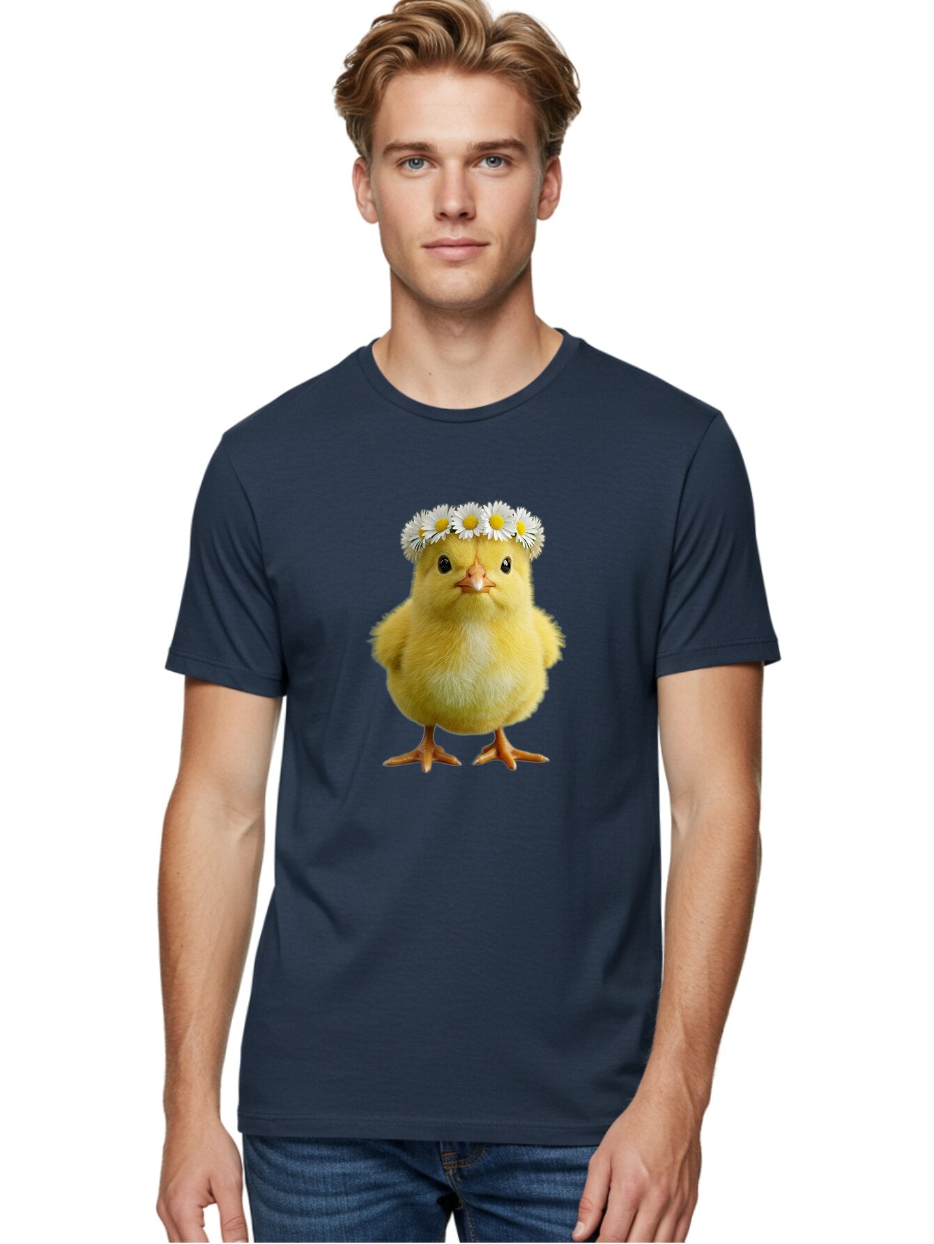 Yellow-Chick-With-Daisies Men'S Graphic Tee, 100% Cotton, Comfortable Casual Summer Wear, Machine Washable, Vintage Camera, Old Camera, Antique Camera, Black Camera, Classic Photography, Photography Equipment, Nostalgic Device, Film Camera, Baq240 18