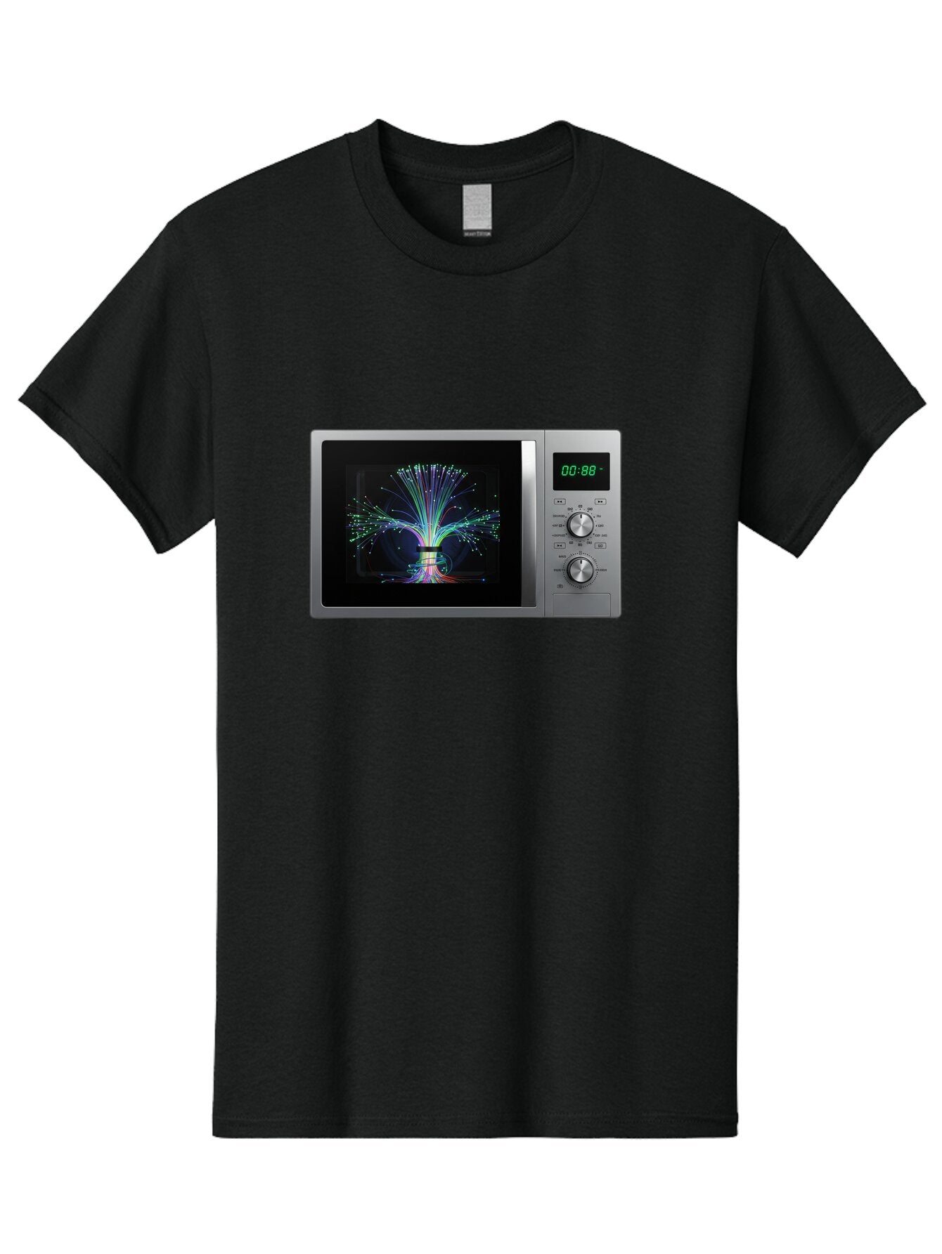 00-88-Microwave Men'S Graphic Tee, 100% Cotton, Comfortable Casual Summer Wear, Machine Washable, Vintage Camera, Old Camera, Antique Camera, Black Camera, Classic Photography, Photography Equipment, Nostalgic Device, Film Camera, Camera Art Baq243