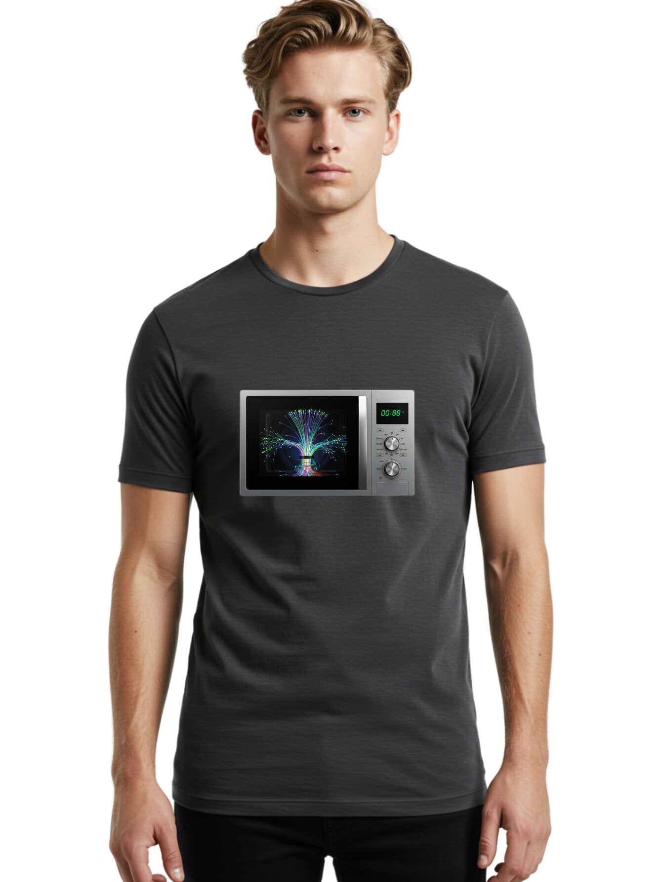 00-88-Microwave Men'S Graphic Tee, 100% Cotton, Comfortable Casual Summer Wear, Machine Washable, Vintage Camera, Old Camera, Antique Camera, Black Camera, Classic Photography, Photography Equipment, Nostalgic Device, Film Camera, Camera Art Baq243 17