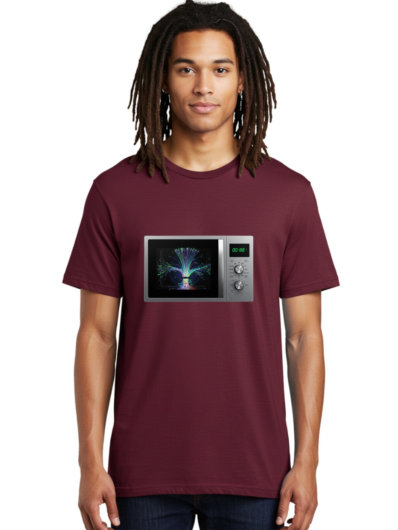 00-88-Microwave Men'S Graphic Tee, 100% Cotton, Comfortable Casual Summer Wear, Machine Washable, Vintage Camera, Old Camera, Antique Camera, Black Camera, Classic Photography, Photography Equipment, Nostalgic Device, Film Camera, Camera Art Baq243 25
