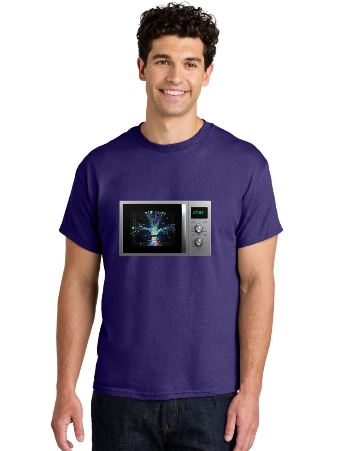 00-88-Microwave Men'S Graphic Tee, 100% Cotton, Comfortable Casual Summer Wear, Machine Washable, Vintage Camera, Old Camera, Antique Camera, Black Camera, Classic Photography, Photography Equipment, Nostalgic Device, Film Camera, Camera Art Baq243 24