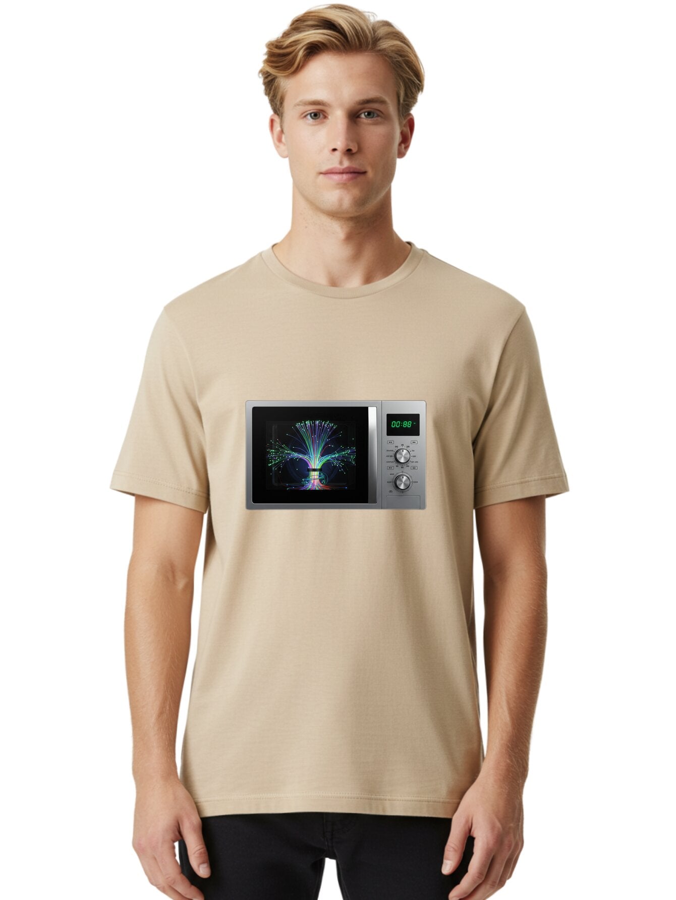 00-88-Microwave Men'S Graphic Tee, 100% Cotton, Comfortable Casual Summer Wear, Machine Washable, Vintage Camera, Old Camera, Antique Camera, Black Camera, Classic Photography, Photography Equipment, Nostalgic Device, Film Camera, Camera Art Baq243 22