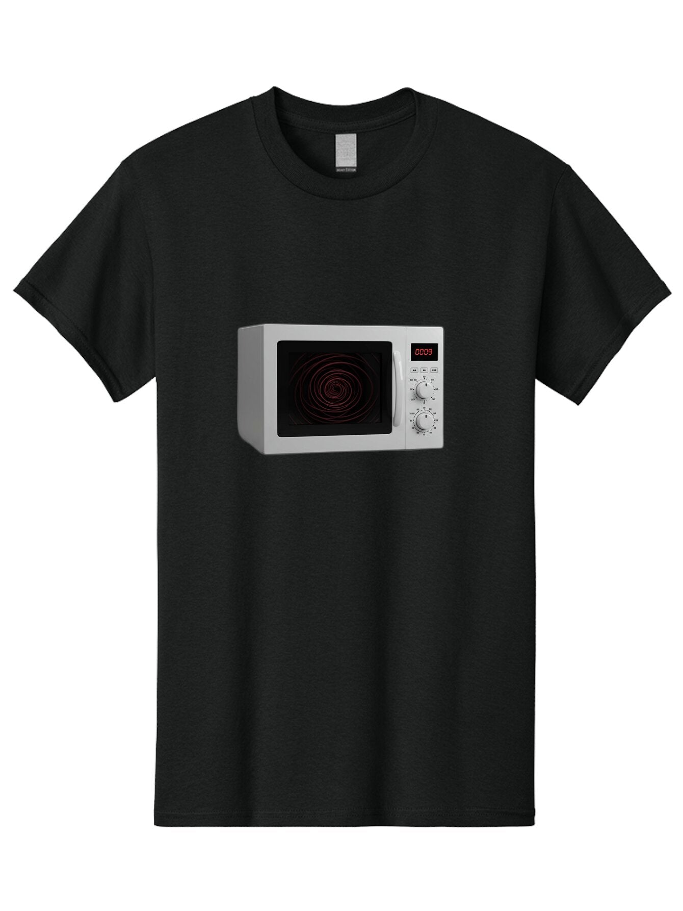 0009-Microwave Men'S Graphic Tee, 100% Cotton, Comfortable Casual Summer Wear, Machine Washable, Vintage Camera, Old Camera, Antique Camera, Black Camera, Classic Photography, Photography Equipment, Nostalgic Device, Film Camera, Camera Art Baq244 4