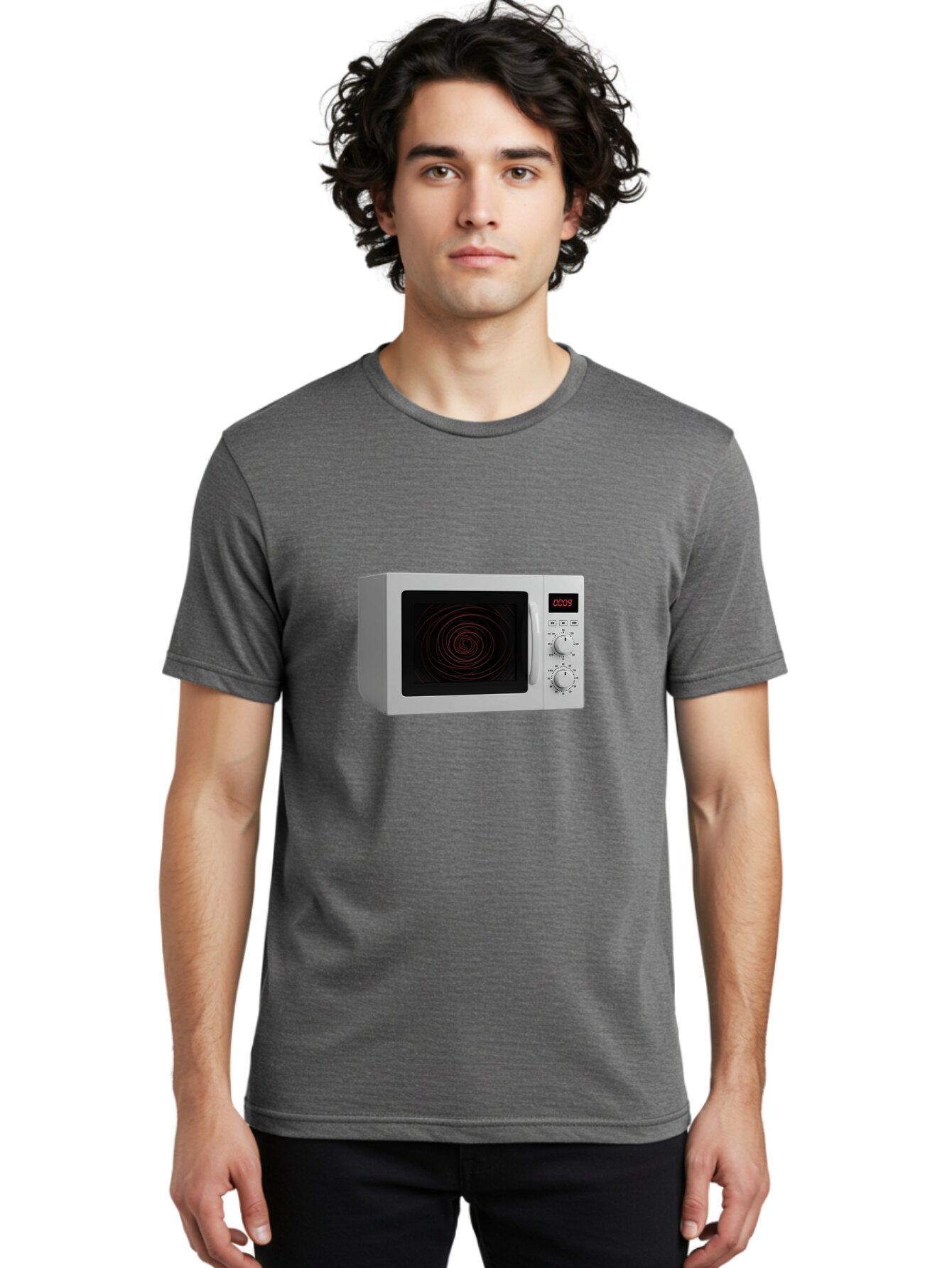 0009-Microwave Men'S Graphic Tee, 100% Cotton, Comfortable Casual Summer Wear, Machine Washable, Vintage Camera, Old Camera, Antique Camera, Black Camera, Classic Photography, Photography Equipment, Nostalgic Device, Film Camera, Camera Art Baq244 21