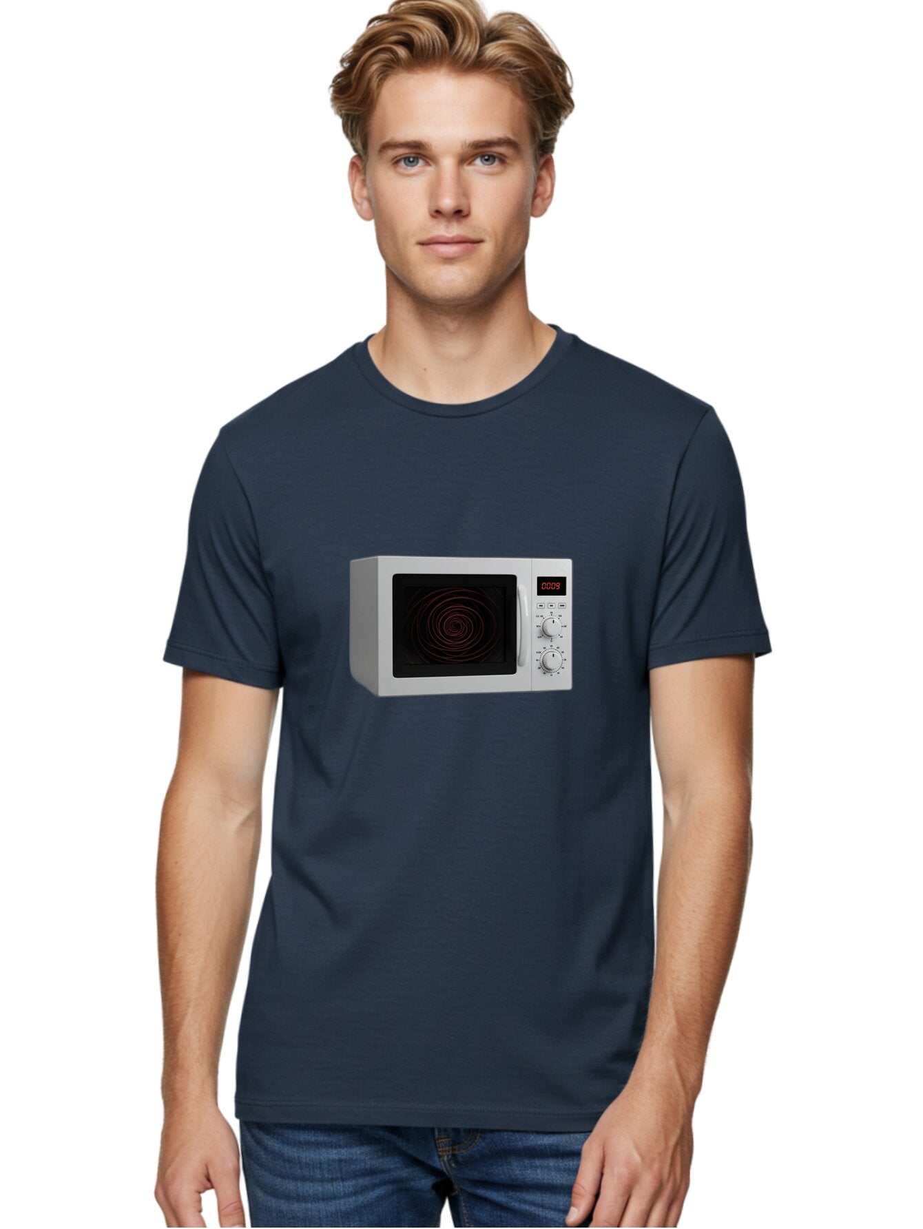 0009-Microwave Men'S Graphic Tee, 100% Cotton, Comfortable Casual Summer Wear, Machine Washable, Vintage Camera, Old Camera, Antique Camera, Black Camera, Classic Photography, Photography Equipment, Nostalgic Device, Film Camera, Camera Art Baq244 27