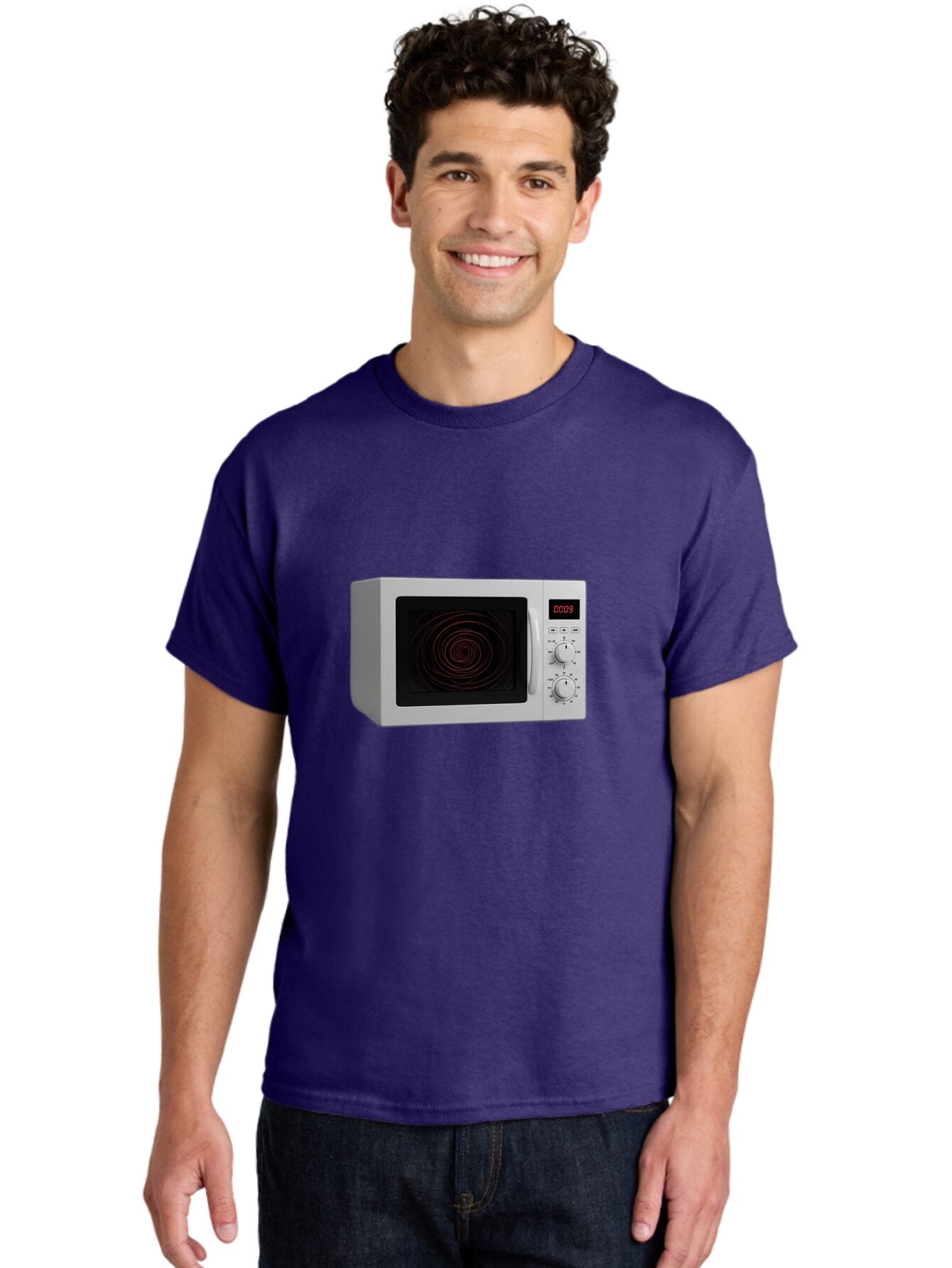 0009-Microwave Men'S Graphic Tee, 100% Cotton, Comfortable Casual Summer Wear, Machine Washable, Vintage Camera, Old Camera, Antique Camera, Black Camera, Classic Photography, Photography Equipment, Nostalgic Device, Film Camera, Camera Art Baq244 16