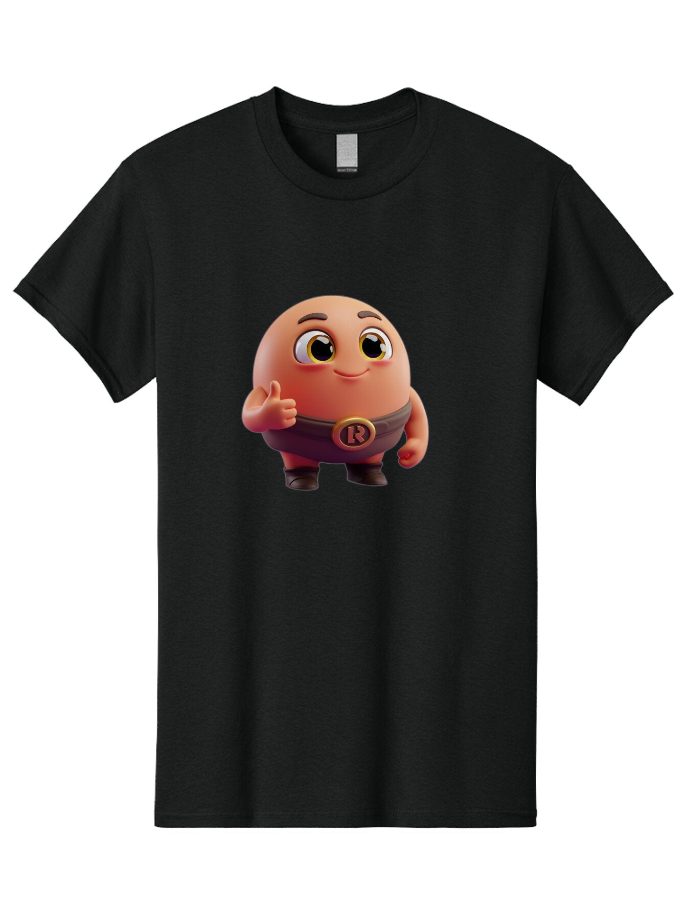 3D-Character-With-R-Emblem Men'S Graphic Tee, 100% Cotton, Comfortable Casual Summer Wear, Machine Washable, Vintage Camera, Old Camera, Antique Camera, Black Camera, Classic Photography, Photography Equipment, Nostalgic Device, Film Camera, Baq247 15