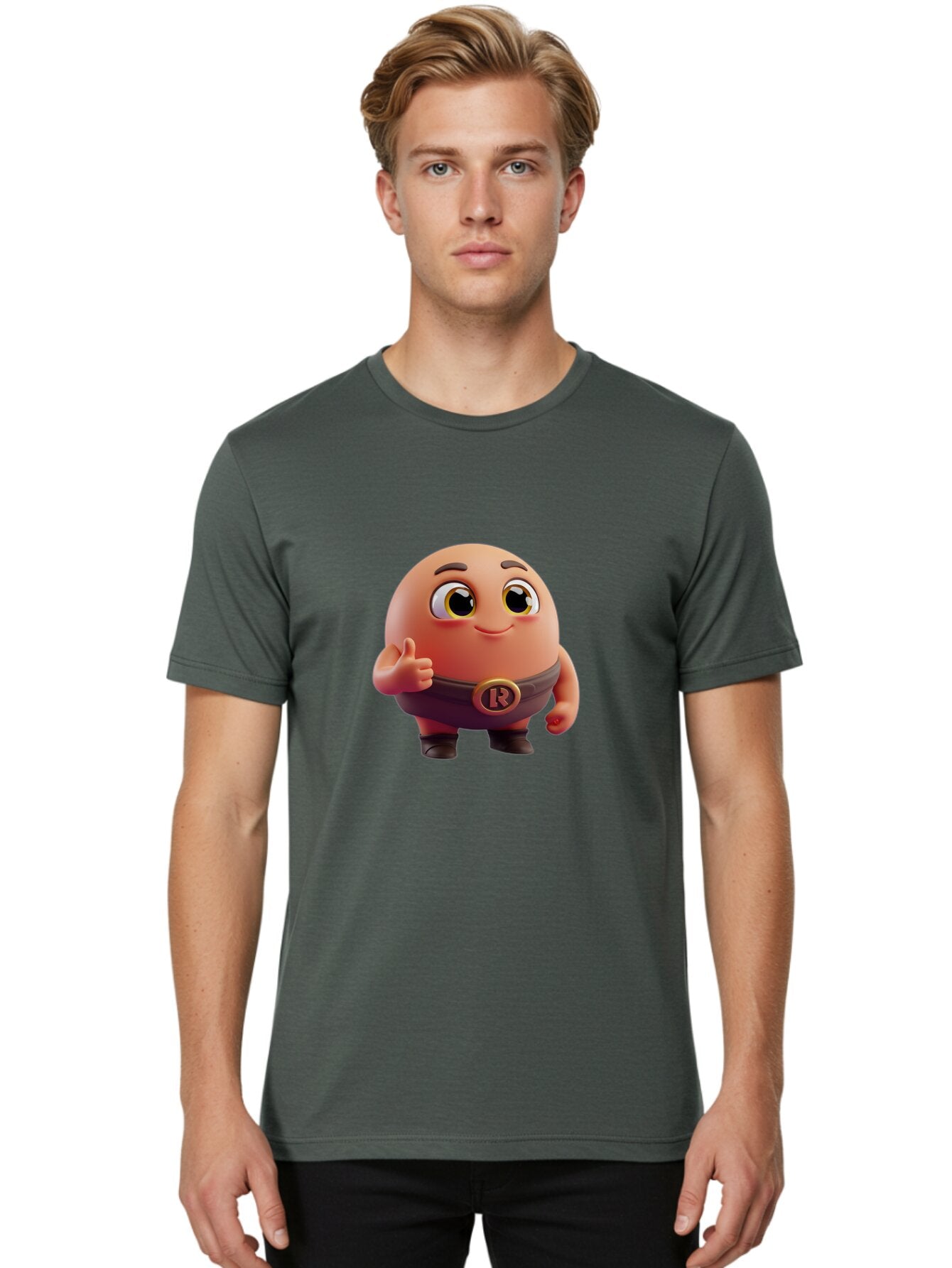 3D-Character-With-R-Emblem Men'S Graphic Tee, 100% Cotton, Comfortable Casual Summer Wear, Machine Washable, Vintage Camera, Old Camera, Antique Camera, Black Camera, Classic Photography, Photography Equipment, Nostalgic Device, Film Camera, Baq247 28