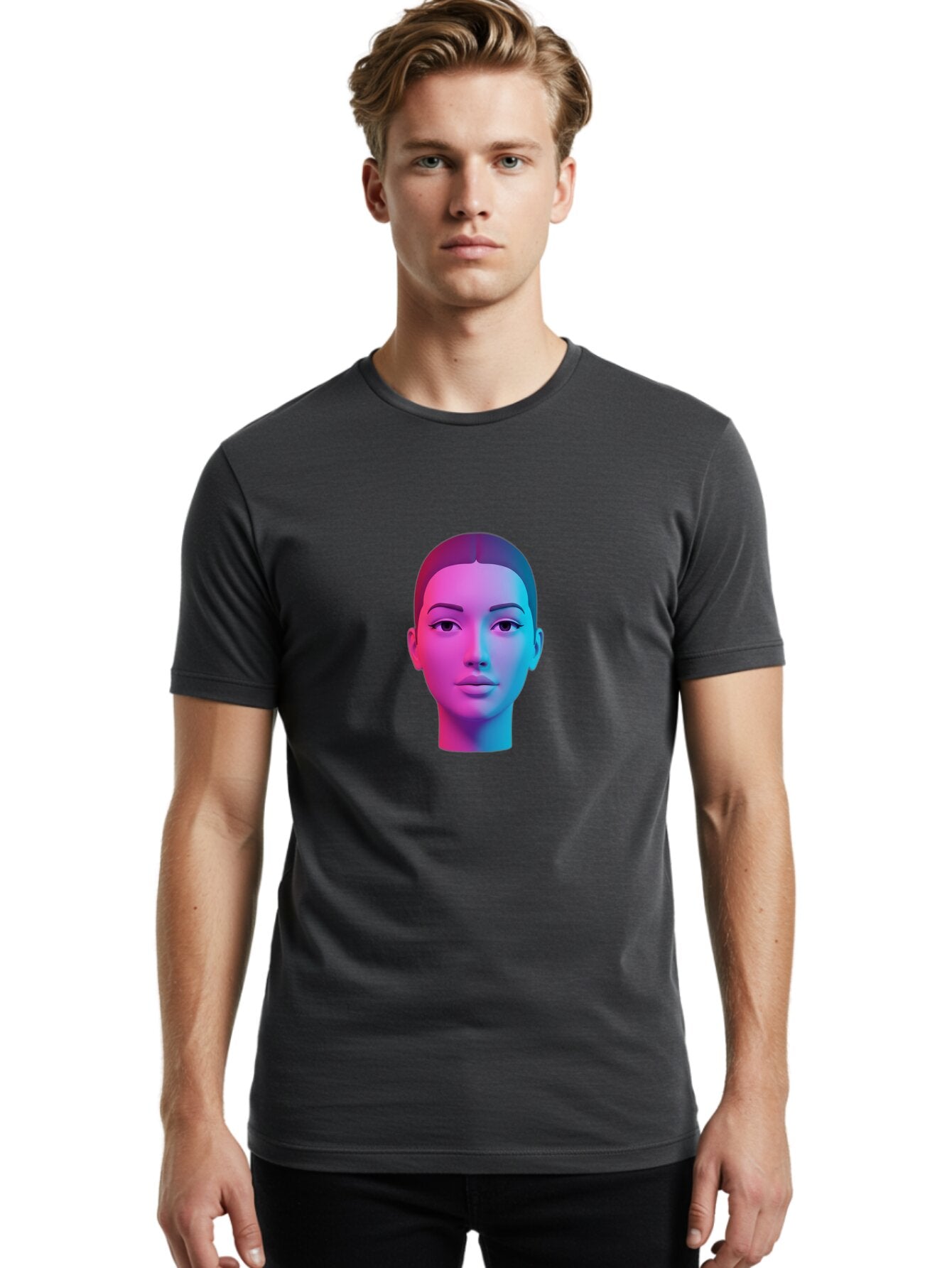 3D-Head-Shot Men'S Graphic Tee, 100% Cotton, Comfortable Casual Summer Wear, Machine Washable, Vintage Camera, Old Camera, Antique Camera, Black Camera, Classic Photography, Photography Equipment, Nostalgic Device, Film Camera, Camera Art Baq248 20