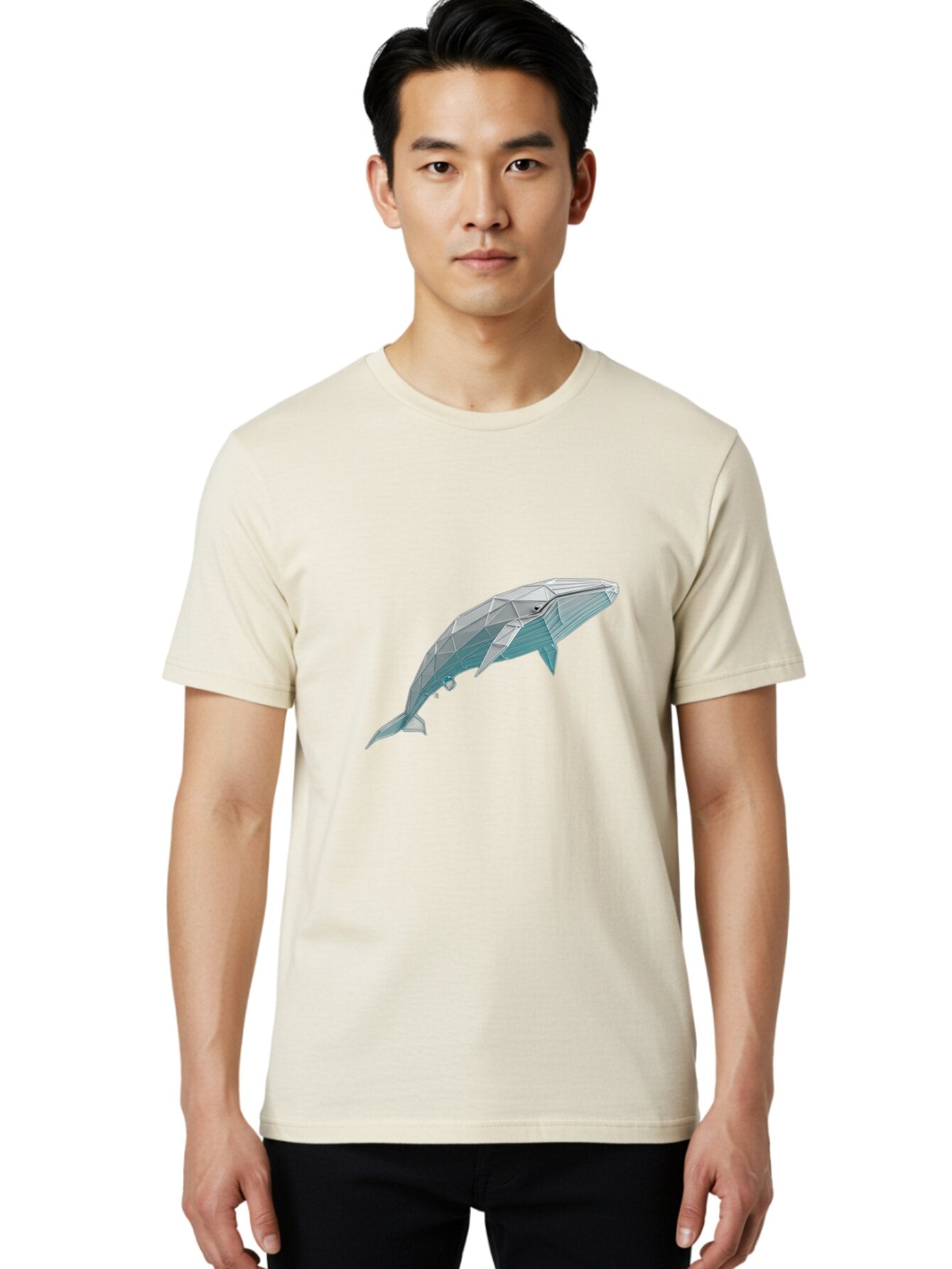3D-Origami-Whale Men'S Graphic Tee, 100% Cotton, Comfortable Casual Summer Wear, Machine Washable, Vintage Camera, Old Camera, Antique Camera, Black Camera, Classic Photography, Photography Equipment, Nostalgic Device, Film Camera, Camera Art Baq249 25