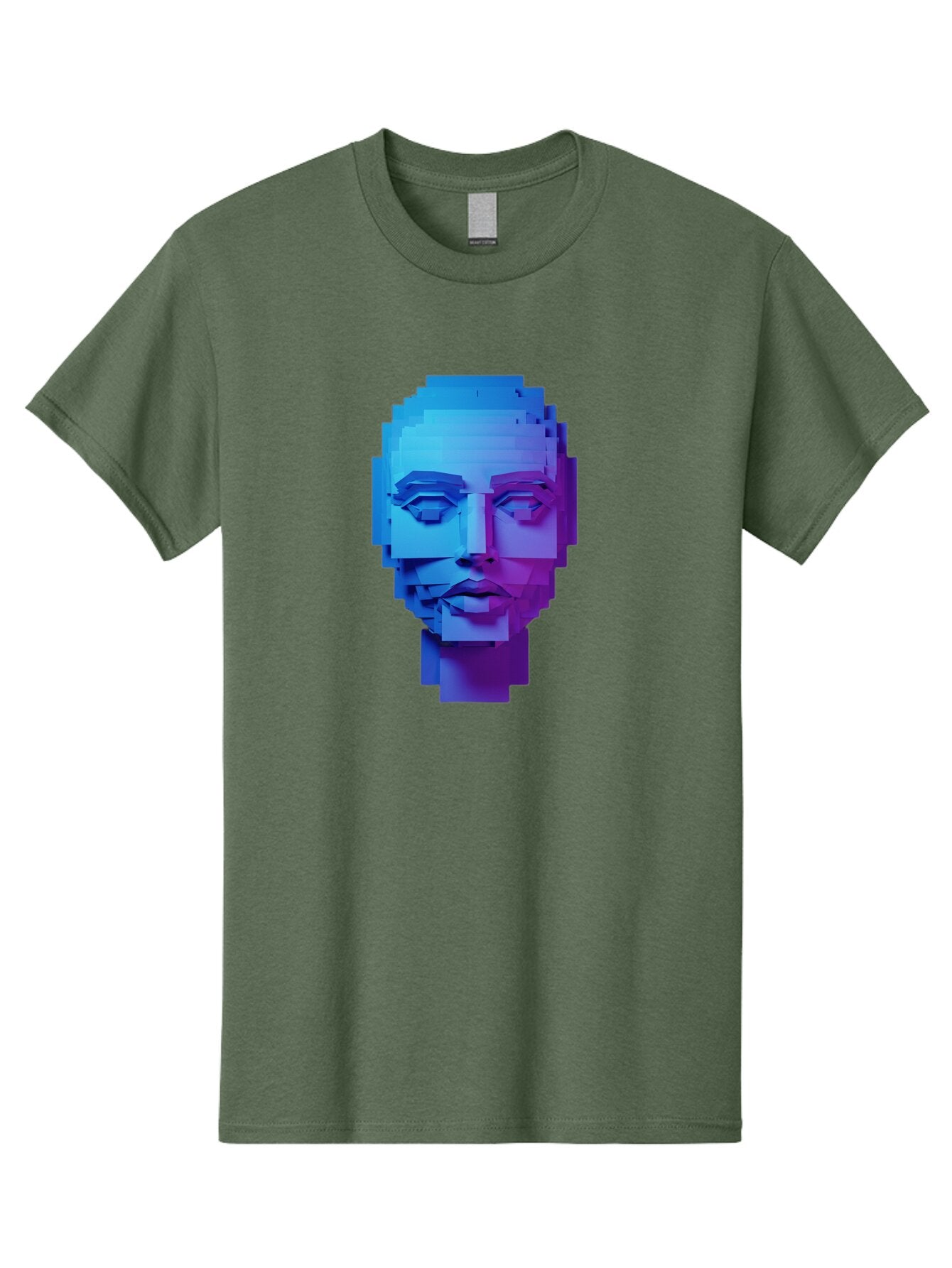 3D-Pixelated-Face Men'S Graphic Tee, 100% Cotton, Comfortable Casual Summer Wear, Machine Washable, Vintage Camera, Old Camera, Antique Camera, Black Camera, Classic Photography, Photography Equipment, Nostalgic Device, Film Camera, Camera Art Baq250 11