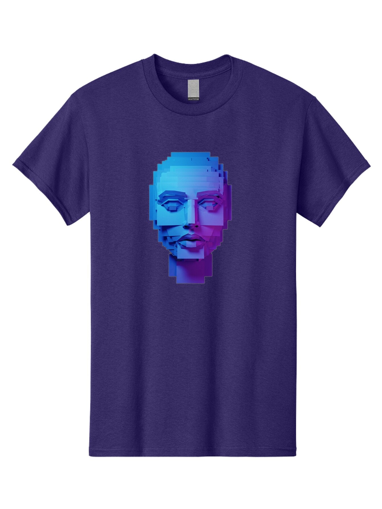 3D-Pixelated-Face Men'S Graphic Tee, 100% Cotton, Comfortable Casual Summer Wear, Machine Washable, Vintage Camera, Old Camera, Antique Camera, Black Camera, Classic Photography, Photography Equipment, Nostalgic Device, Film Camera, Camera Art Baq250 15