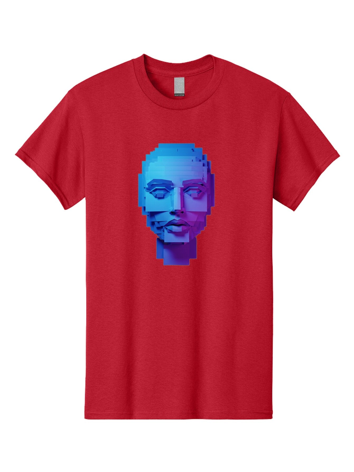 3D-Pixelated-Face Men'S Graphic Tee, 100% Cotton, Comfortable Casual Summer Wear, Machine Washable, Vintage Camera, Old Camera, Antique Camera, Black Camera, Classic Photography, Photography Equipment, Nostalgic Device, Film Camera, Camera Art Baq250 12