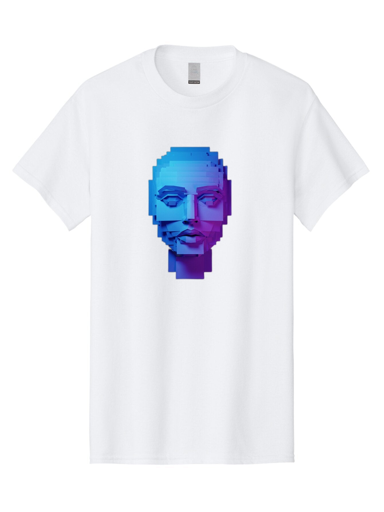 3D-Pixelated-Face Men'S Graphic Tee, 100% Cotton, Comfortable Casual Summer Wear, Machine Washable, Vintage Camera, Old Camera, Antique Camera, Black Camera, Classic Photography, Photography Equipment, Nostalgic Device, Film Camera, Camera Art Baq250 13