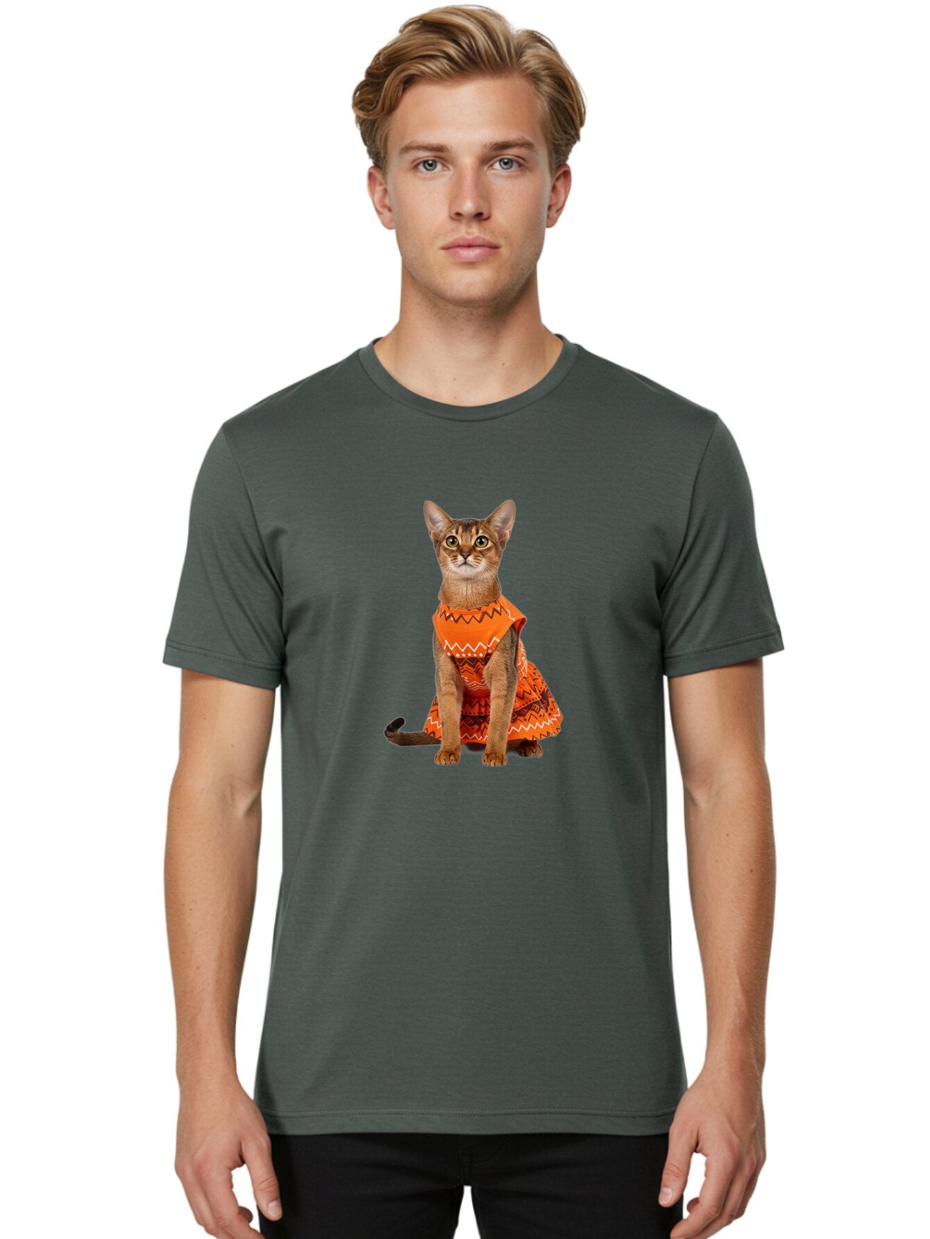 Abyssinian-Cat Men'S Graphic Tee, 100% Cotton, Comfortable Casual Summer Wear, Machine Washable, Vintage Camera, Old Camera, Antique Camera, Black Camera, Classic Photography, Photography Equipment, Nostalgic Device, Film Camera, Camera Art Baq256 13