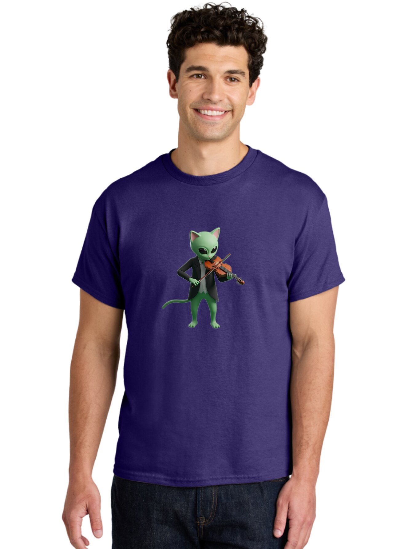 Alien-Cat-Violinist Men'S Graphic Tee, 100% Cotton, Comfortable Casual Summer Wear, Machine Washable, Vintage Camera, Old Camera, Antique Camera, Black Camera, Classic Photography, Photography Equipment, Nostalgic Device, Film Camera, Baq257 26