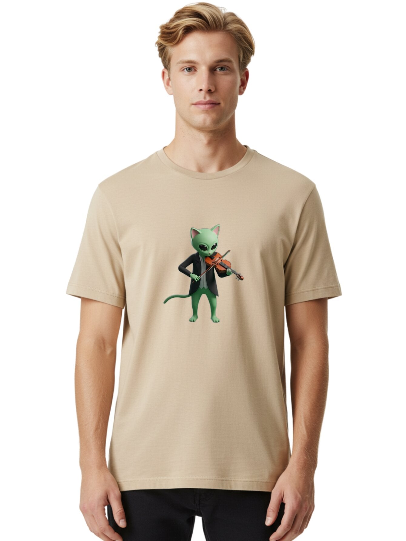 Alien-Cat-Violinist Men'S Graphic Tee, 100% Cotton, Comfortable Casual Summer Wear, Machine Washable, Vintage Camera, Old Camera, Antique Camera, Black Camera, Classic Photography, Photography Equipment, Nostalgic Device, Film Camera, Baq257 18