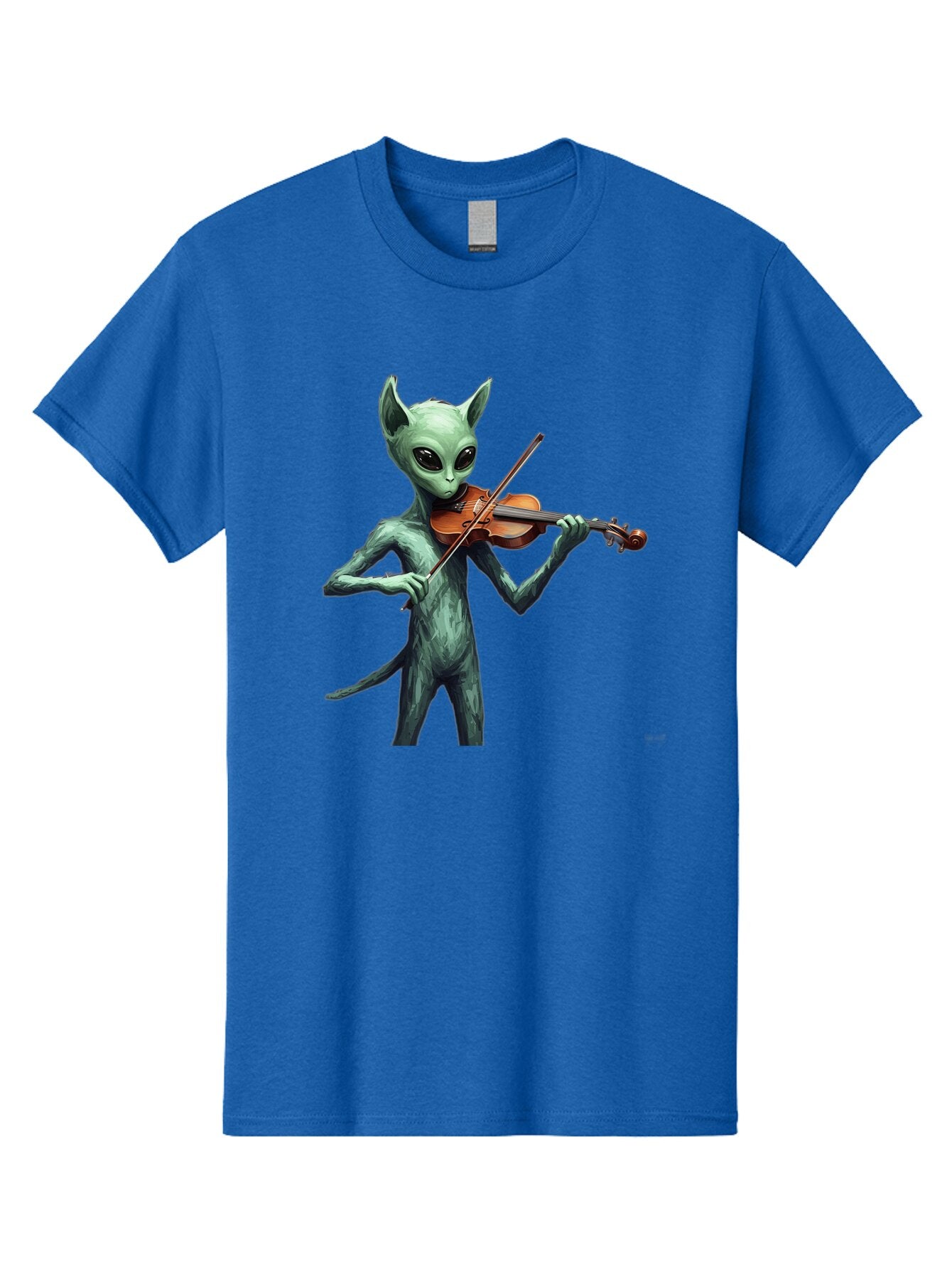 Alien-Playing-Violin-1 Men'S Graphic Tee, 100% Cotton, Comfortable Casual Summer Wear, Machine Washable, Vintage Camera, Old Camera, Antique Camera, Black Camera, Classic Photography, Photography Equipment, Nostalgic Device, Film Camera, Baq260 13