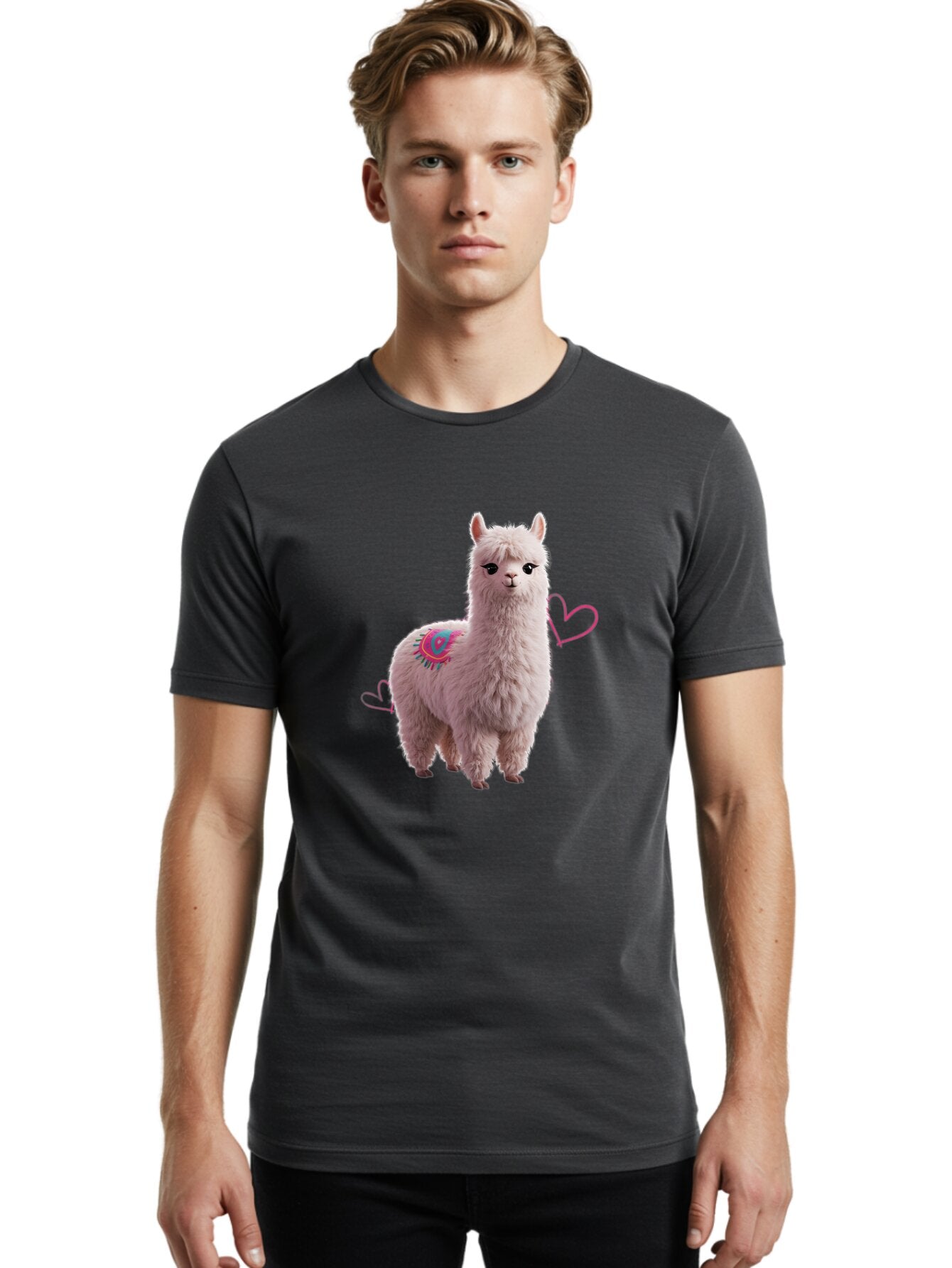 Alpaca-With-Heart Men'S Graphic Tee, 100% Cotton, Comfortable Casual Summer Wear, Machine Washable, Vintage Camera, Old Camera, Antique Camera, Black Camera, Classic Photography, Photography Equipment, Nostalgic Device, Film Camera, Camera Art Baq263 23