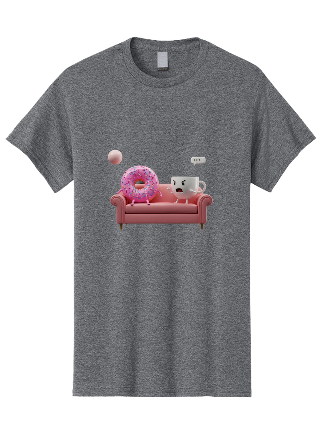 Angry-Coffee-Cup-And-Donut Men'S Graphic Tee, 100% Cotton, Comfortable Casual Summer Wear, Machine Washable, Vintage Camera, Old Camera, Antique Camera, Black Camera, Classic Photography, Photography Equipment, Nostalgic Device, Film Camera, Baq270 6