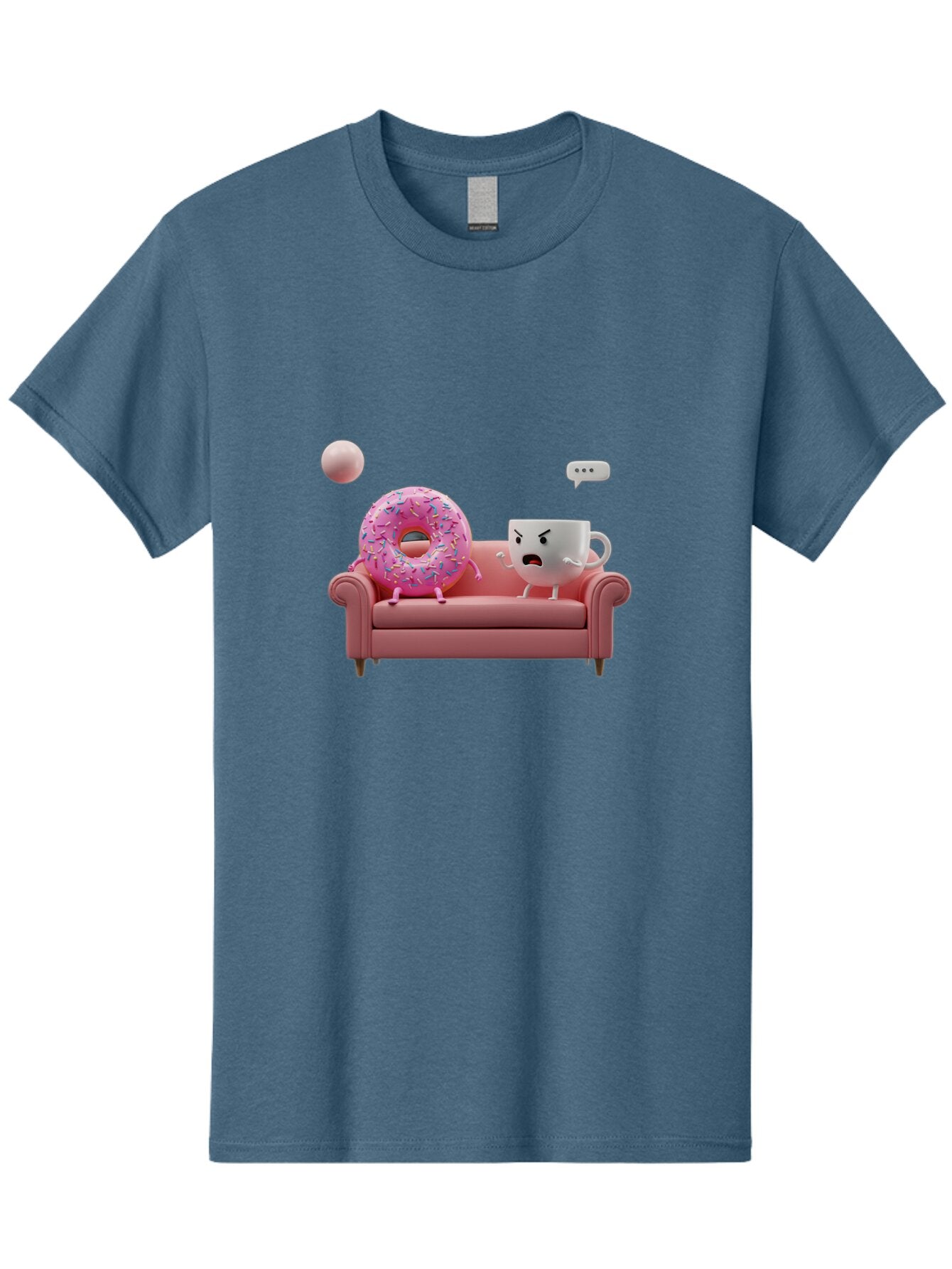 Angry-Coffee-Cup-And-Donut Men'S Graphic Tee, 100% Cotton, Comfortable Casual Summer Wear, Machine Washable, Vintage Camera, Old Camera, Antique Camera, Black Camera, Classic Photography, Photography Equipment, Nostalgic Device, Film Camera, Baq270 2