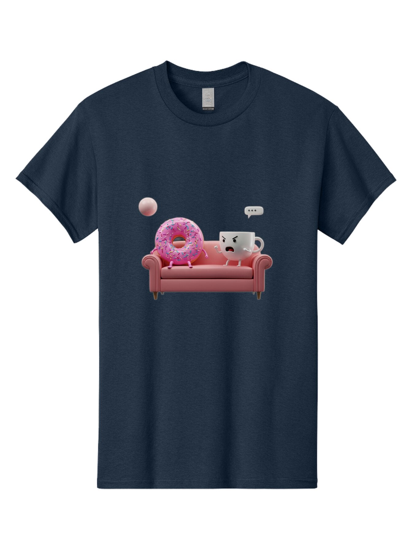 Angry-Coffee-Cup-And-Donut Men'S Graphic Tee, 100% Cotton, Comfortable Casual Summer Wear, Machine Washable, Vintage Camera, Old Camera, Antique Camera, Black Camera, Classic Photography, Photography Equipment, Nostalgic Device, Film Camera, Baq270 11