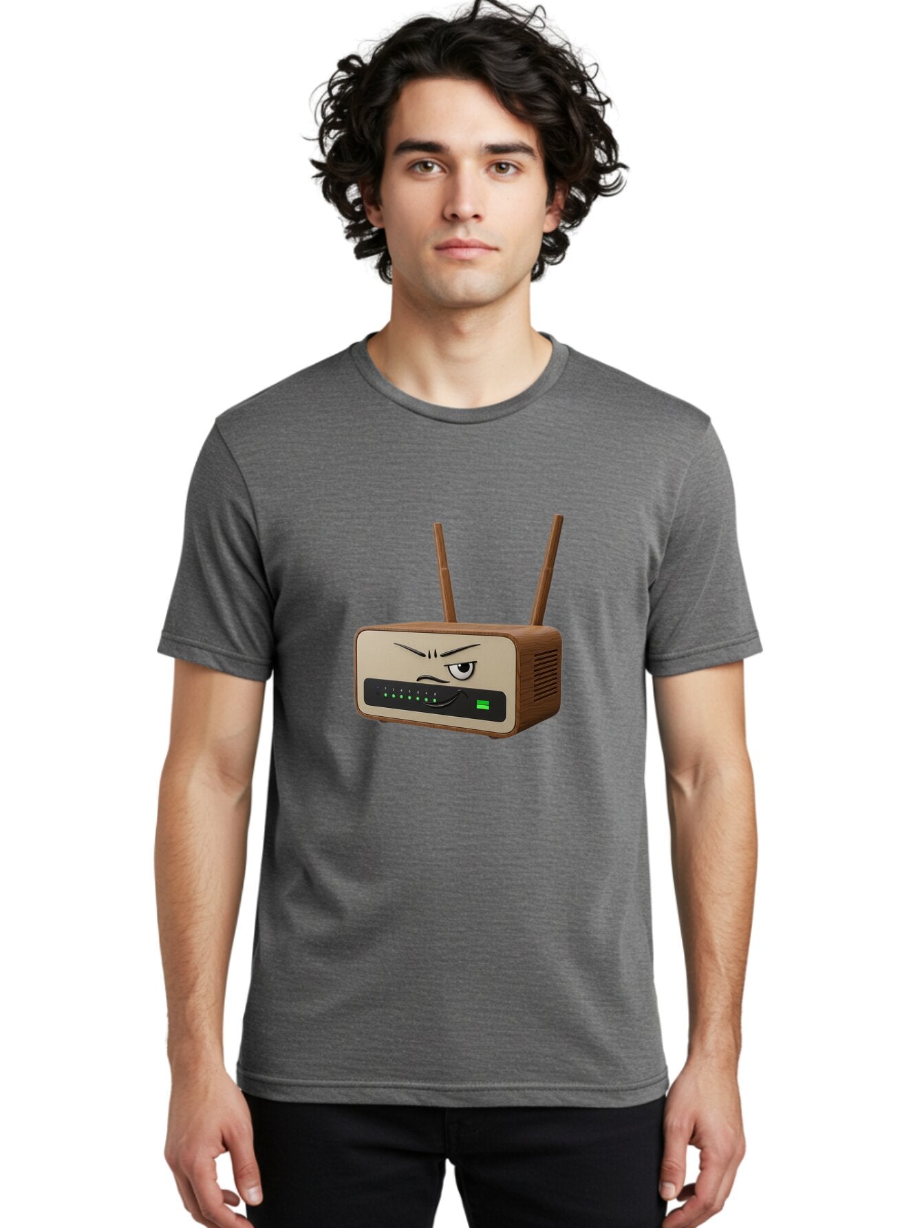 Angry-Router-1 Men'S Graphic Tee, 100% Cotton, Comfortable Casual Summer Wear, Machine Washable, Vintage Camera, Old Camera, Antique Camera, Black Camera, Classic Photography, Photography Equipment, Nostalgic Device, Film Camera, Camera Art Baq275 18