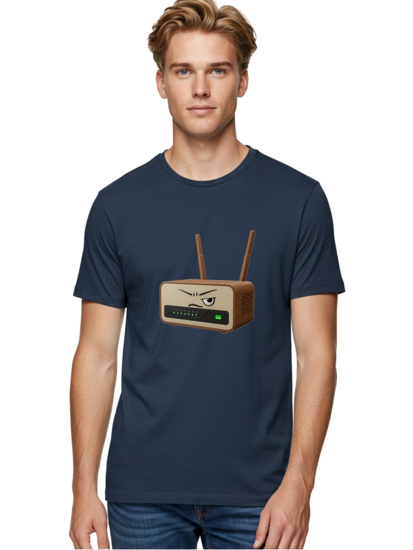 Angry-Router-1 Men'S Graphic Tee, 100% Cotton, Comfortable Casual Summer Wear, Machine Washable, Vintage Camera, Old Camera, Antique Camera, Black Camera, Classic Photography, Photography Equipment, Nostalgic Device, Film Camera, Camera Art Baq275 25