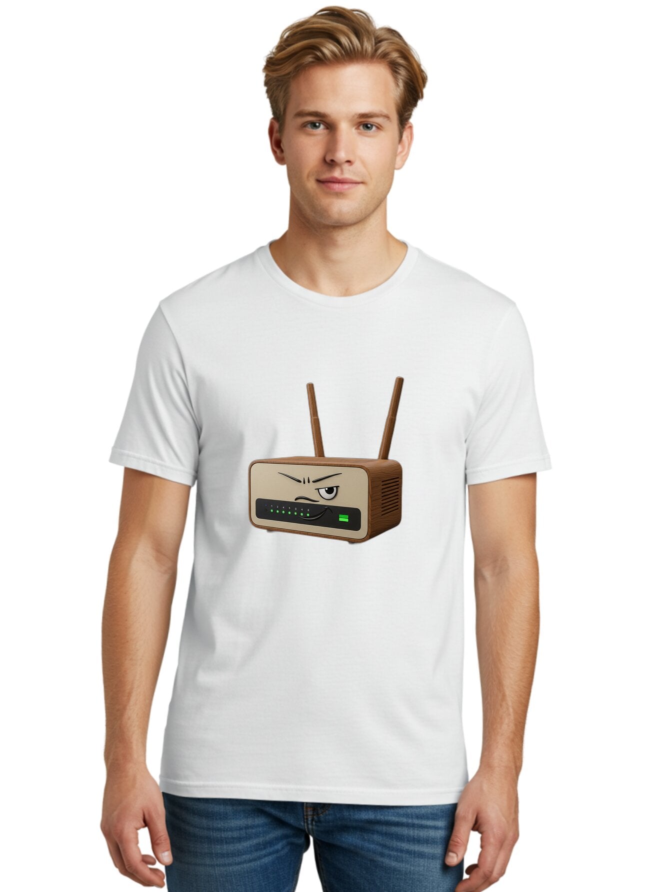 Angry-Router-1 Men'S Graphic Tee, 100% Cotton, Comfortable Casual Summer Wear, Machine Washable, Vintage Camera, Old Camera, Antique Camera, Black Camera, Classic Photography, Photography Equipment, Nostalgic Device, Film Camera, Camera Art Baq275 30
