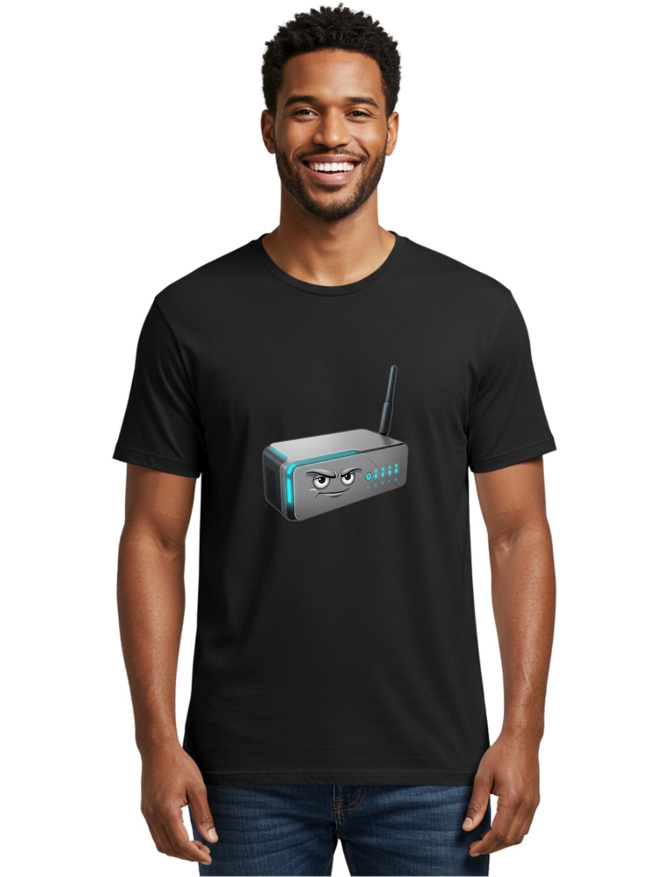 Angry-Router-2 Men'S Graphic Tee, 100% Cotton, Comfortable Casual Summer Wear, Machine Washable, Vintage Camera, Old Camera, Antique Camera, Black Camera, Classic Photography, Photography Equipment, Nostalgic Device, Film Camera, Camera Art Baq276 26