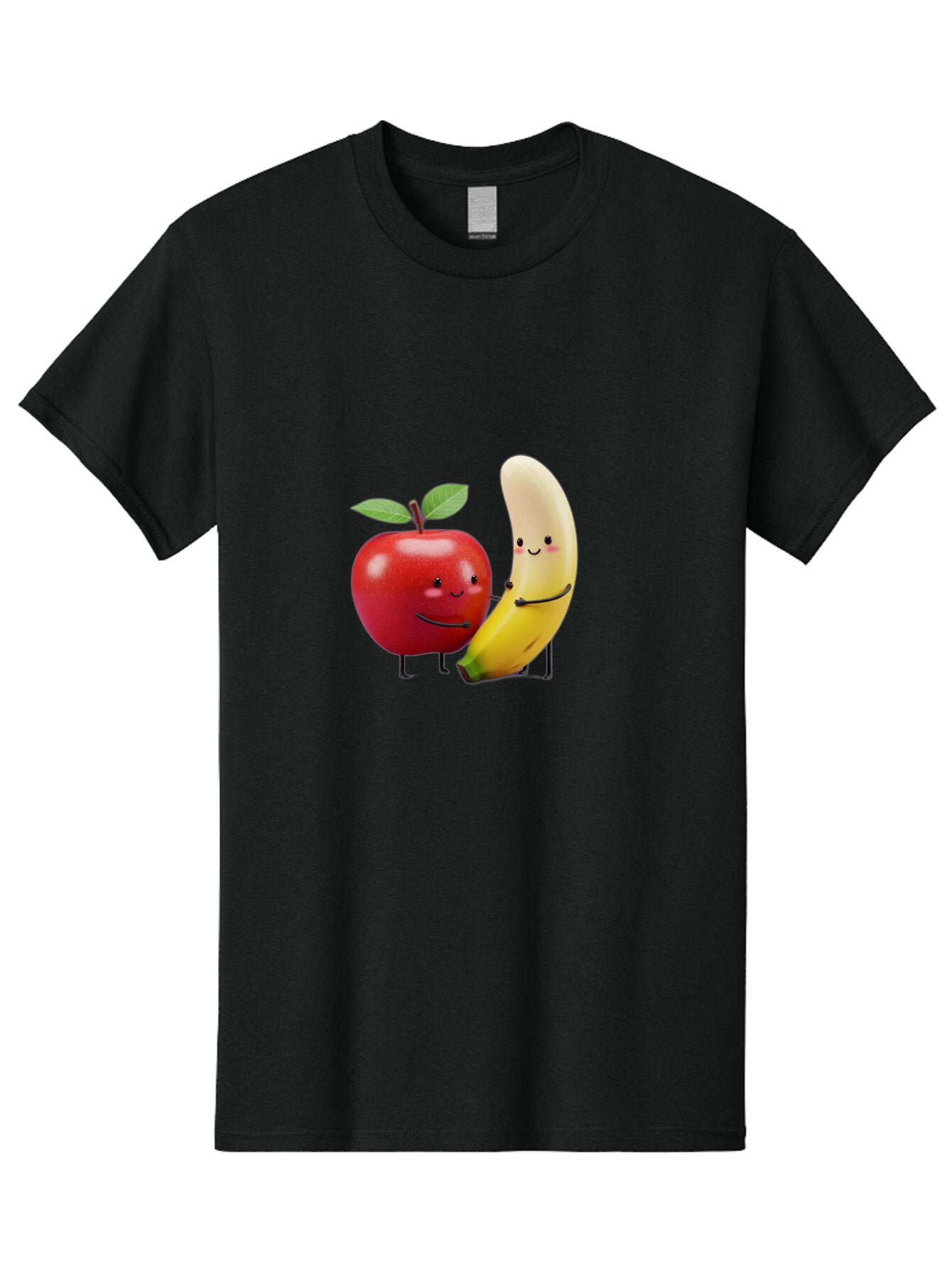 Apple-And-Banana-1 Men'S Graphic Tee, 100% Cotton, Comfortable Casual Summer Wear, Machine Washable, Vintage Camera, Old Camera, Antique Camera, Black Camera, Classic Photography, Photography Equipment, Nostalgic Device, Film Camera, Baq279 8