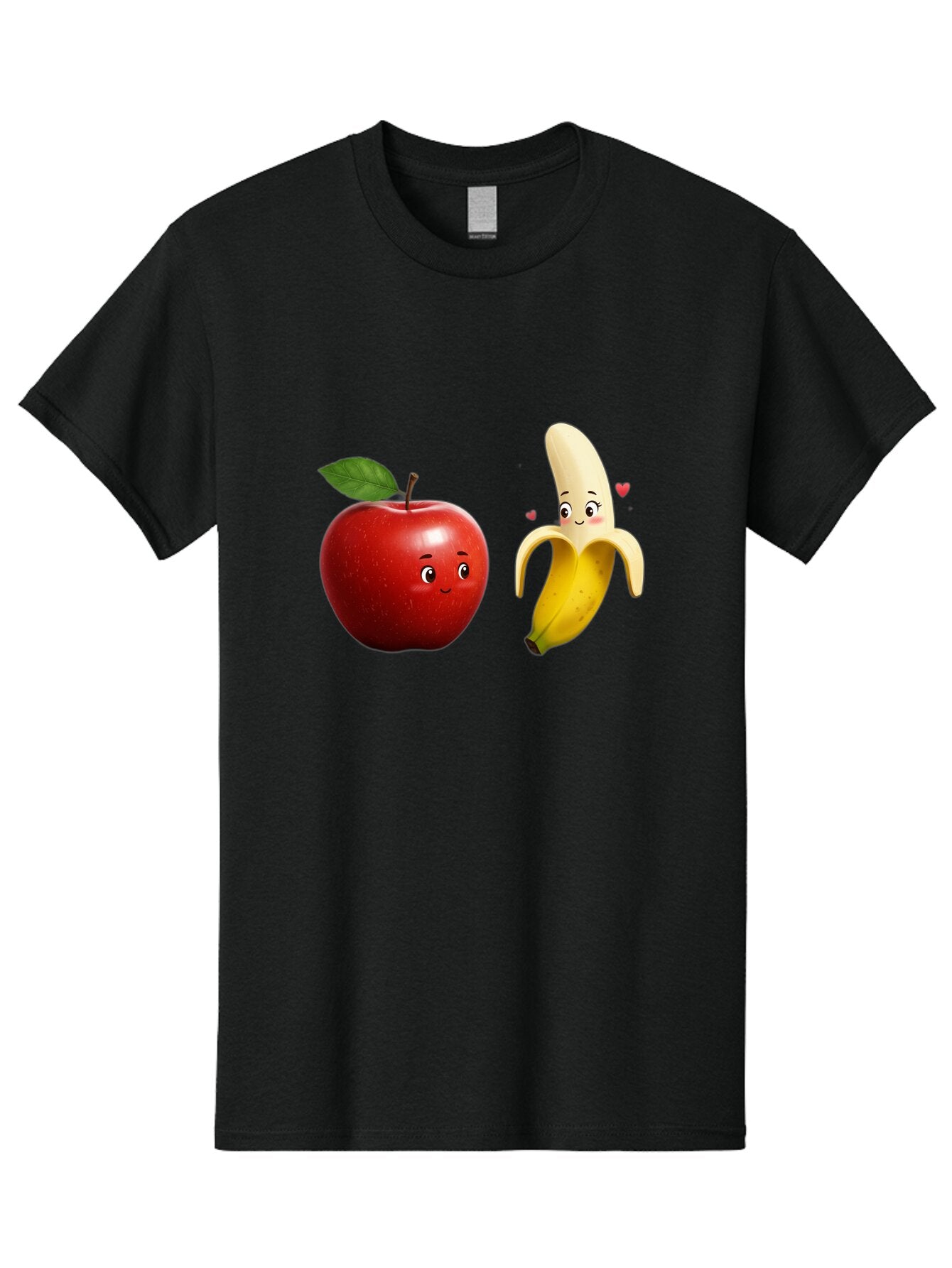Apple-And-Banana-2 Men'S Graphic Tee, 100% Cotton, Comfortable Casual Summer Wear, Machine Washable, Vintage Camera, Old Camera, Antique Camera, Black Camera, Classic Photography, Photography Equipment, Nostalgic Device, Film Camera, Baq280 14