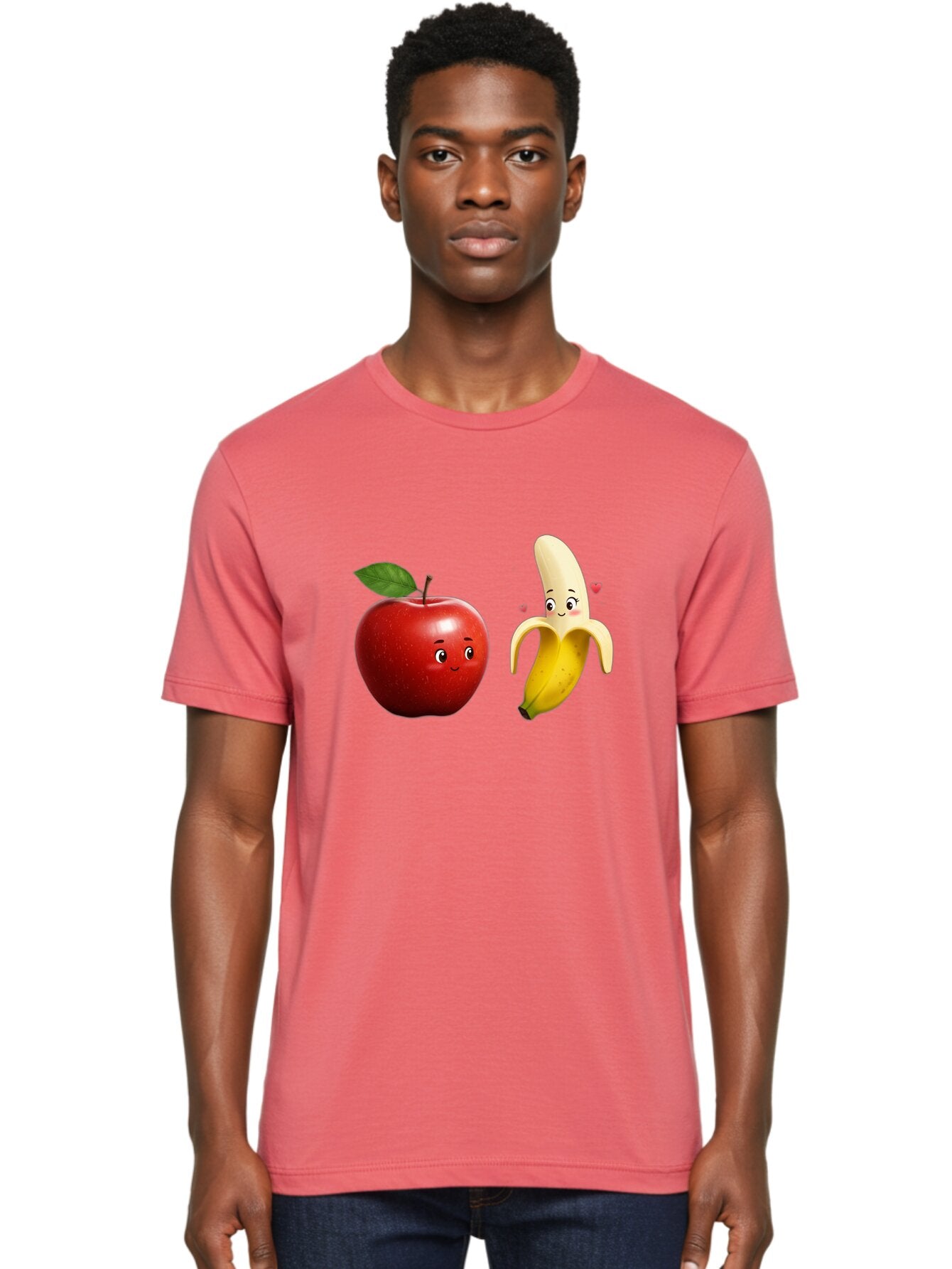 Apple-And-Banana-2 Men'S Graphic Tee, 100% Cotton, Comfortable Casual Summer Wear, Machine Washable, Vintage Camera, Old Camera, Antique Camera, Black Camera, Classic Photography, Photography Equipment, Nostalgic Device, Film Camera, Baq280 21