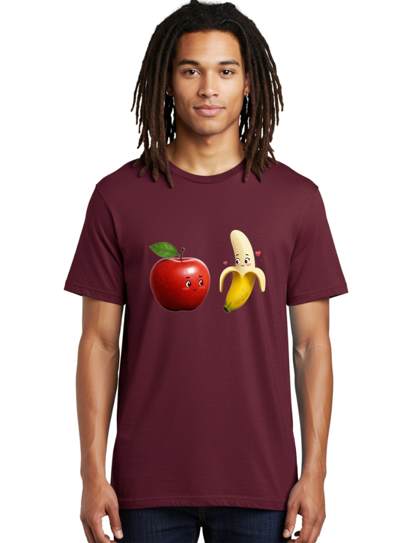 Apple-And-Banana-2 Men'S Graphic Tee, 100% Cotton, Comfortable Casual Summer Wear, Machine Washable, Vintage Camera, Old Camera, Antique Camera, Black Camera, Classic Photography, Photography Equipment, Nostalgic Device, Film Camera, Baq280 26