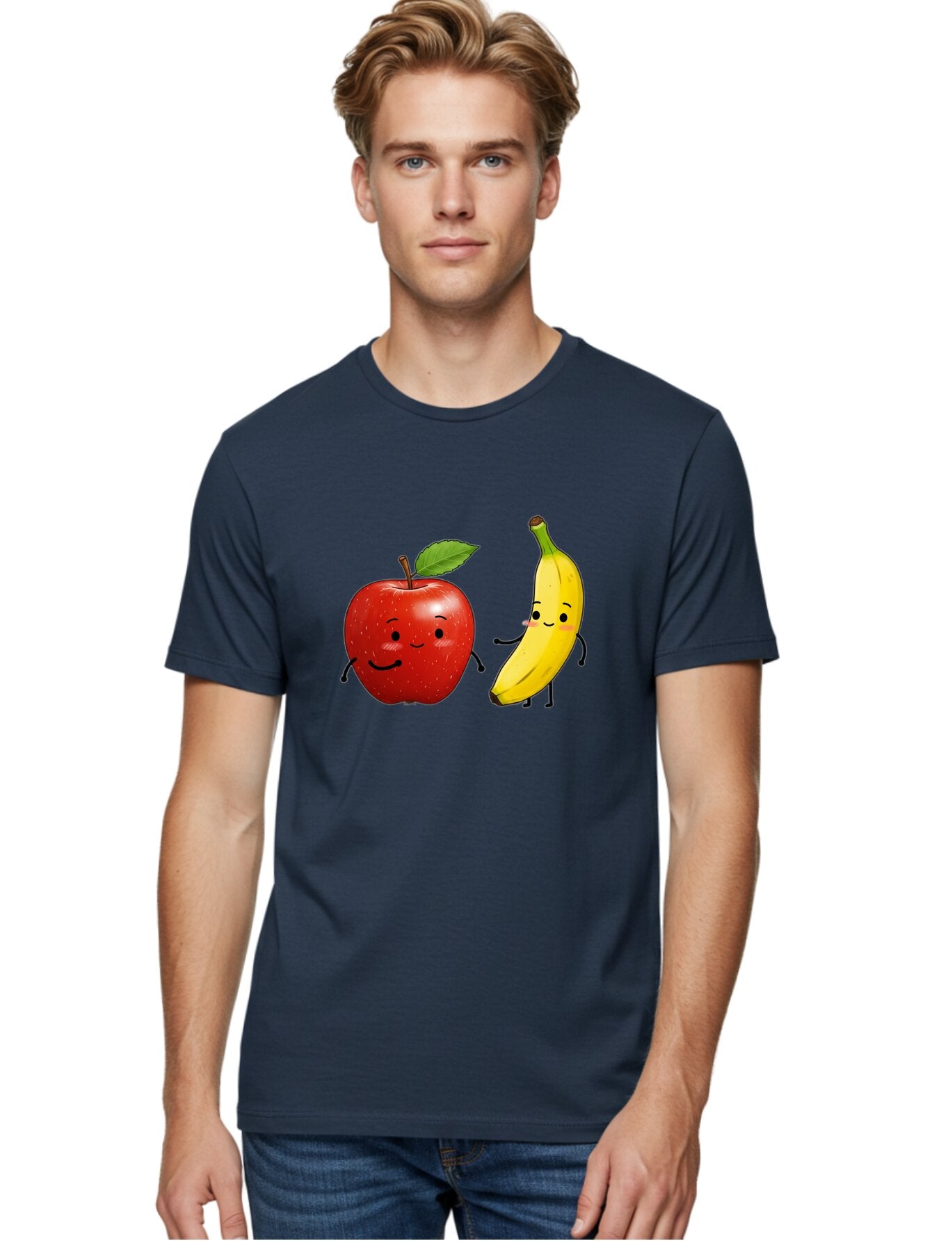 Apple-And-Banana-3 Men'S Graphic Tee, 100% Cotton, Comfortable Casual Summer Wear, Machine Washable, Vintage Camera, Old Camera, Antique Camera, Black Camera, Classic Photography, Photography Equipment, Nostalgic Device, Film Camera, Baq281 23