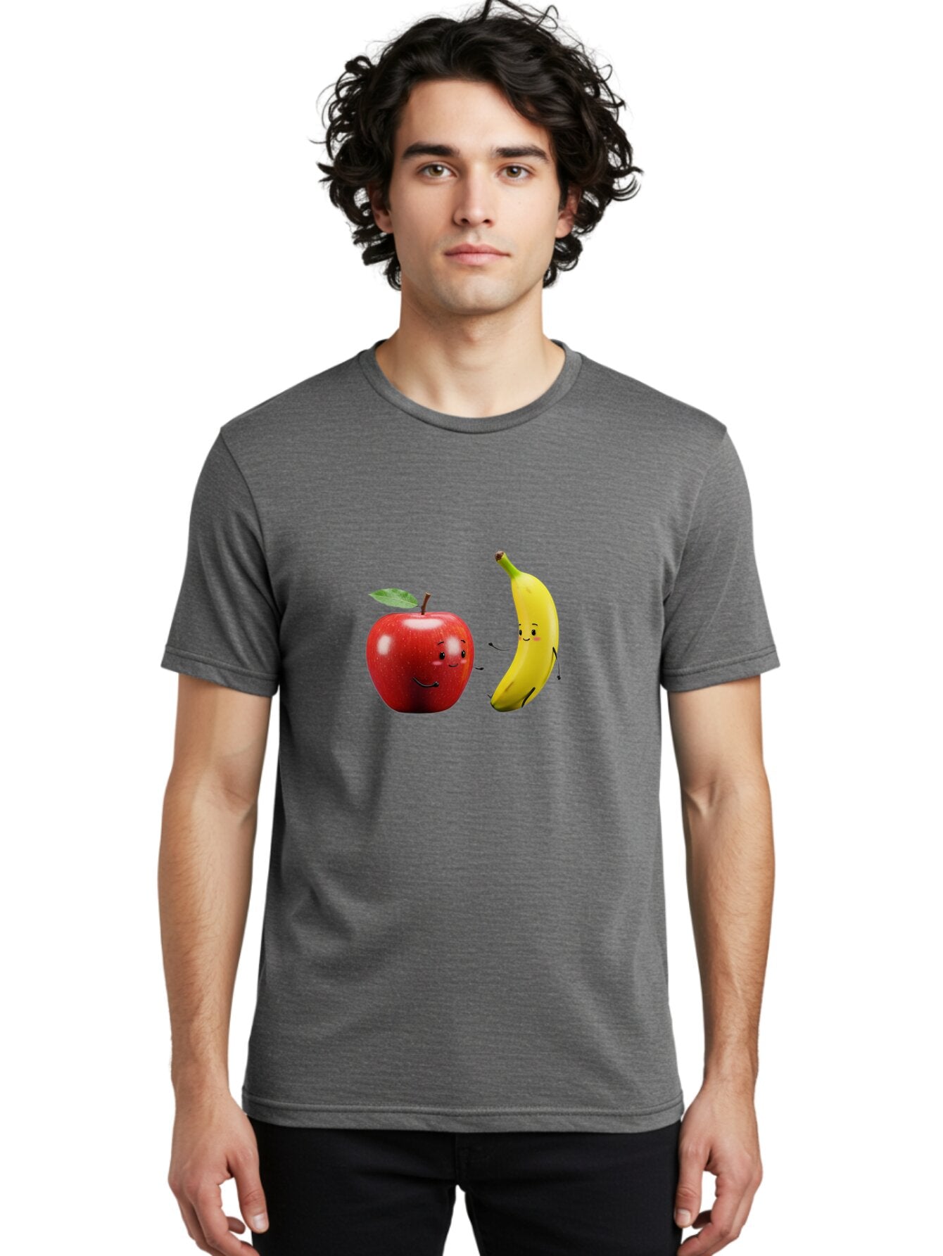 Apple-And-Banana-4 Men'S Graphic Tee, 100% Cotton, Comfortable Casual Summer Wear, Machine Washable, Vintage Camera, Old Camera, Antique Camera, Black Camera, Classic Photography, Photography Equipment, Nostalgic Device, Film Camera, Baq282 17