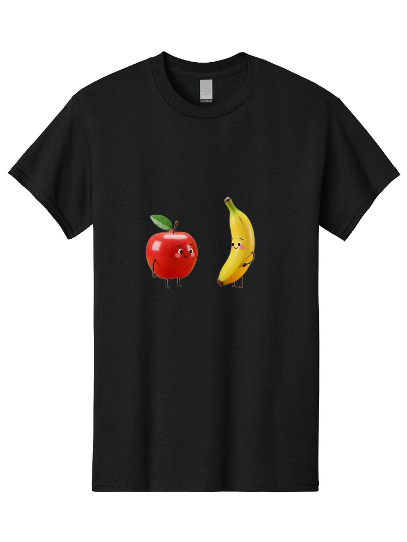 Apple-And-Banana-5 Men'S Graphic Tee, 100% Cotton, Comfortable Casual Summer Wear, Machine Washable, Vintage Camera, Old Camera, Antique Camera, Black Camera, Classic Photography, Photography Equipment, Nostalgic Device, Film Camera, Baq283 5