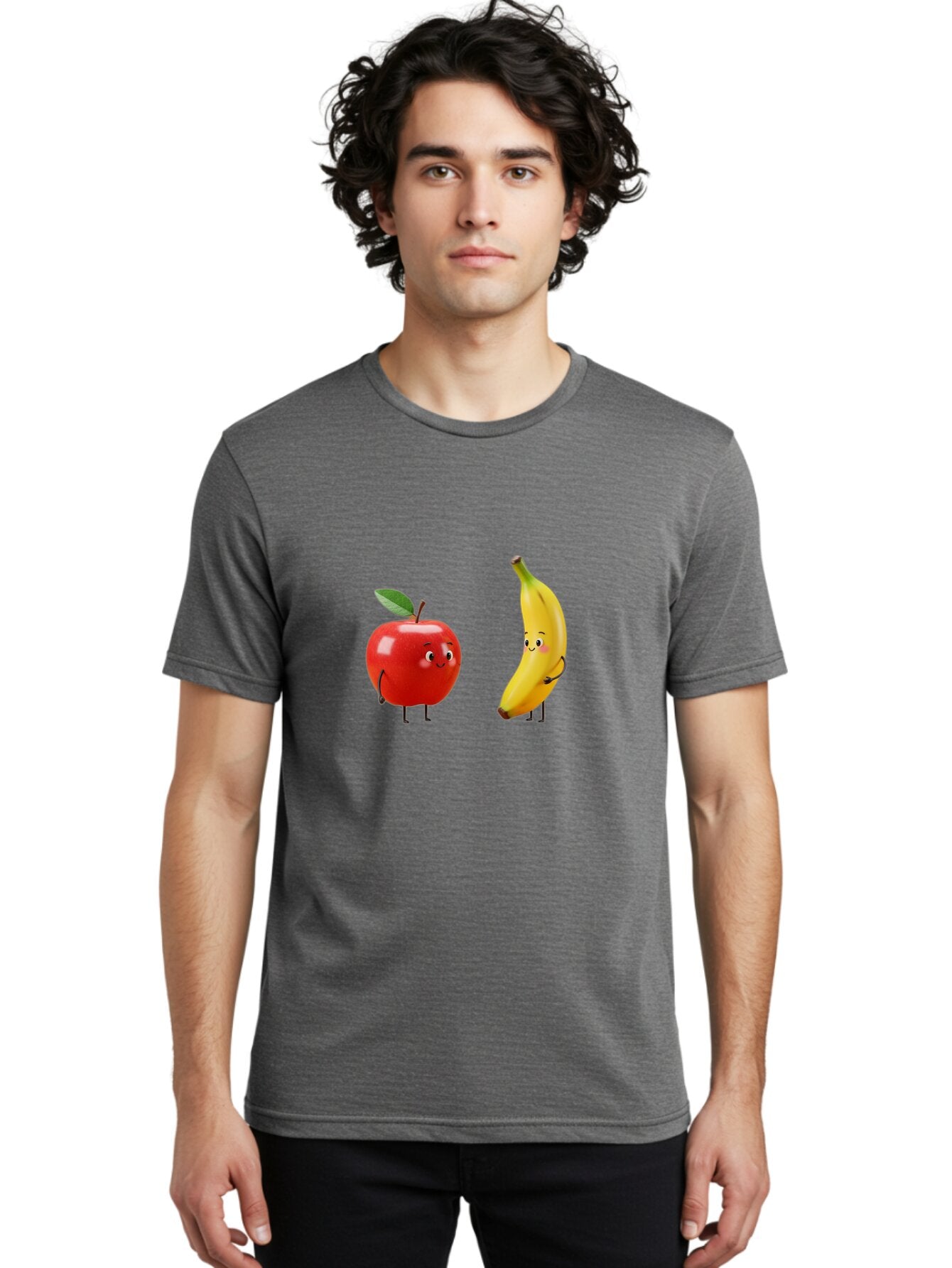 Apple-And-Banana-5 Men'S Graphic Tee, 100% Cotton, Comfortable Casual Summer Wear, Machine Washable, Vintage Camera, Old Camera, Antique Camera, Black Camera, Classic Photography, Photography Equipment, Nostalgic Device, Film Camera, Baq283 26